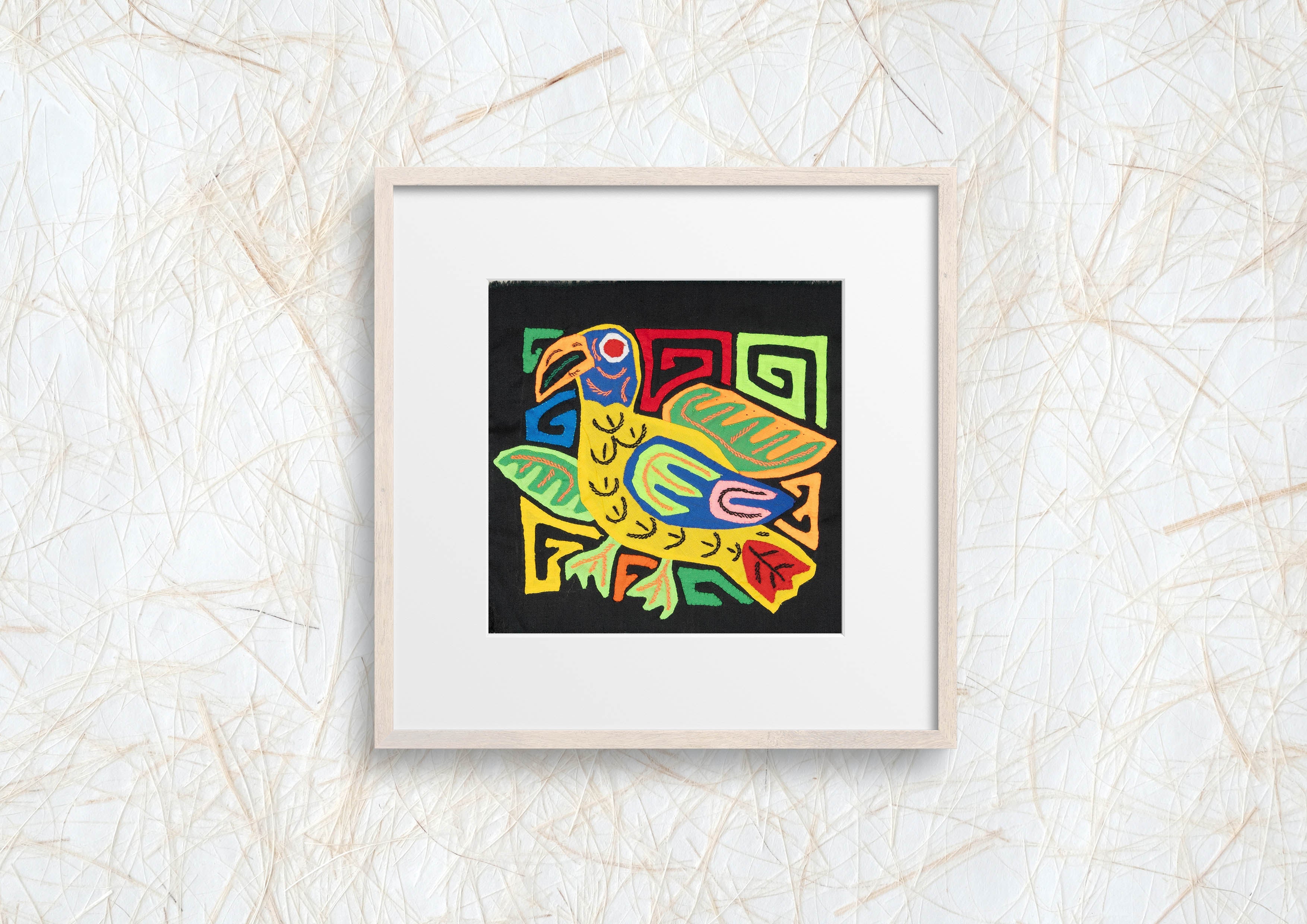 Orange Blue And Red Bird Molita
