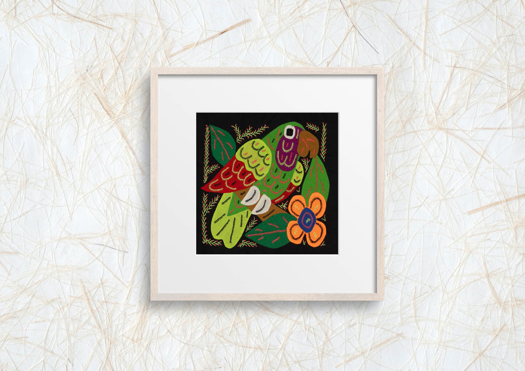 Multi-Color Parrot Bird Red And Green Molita