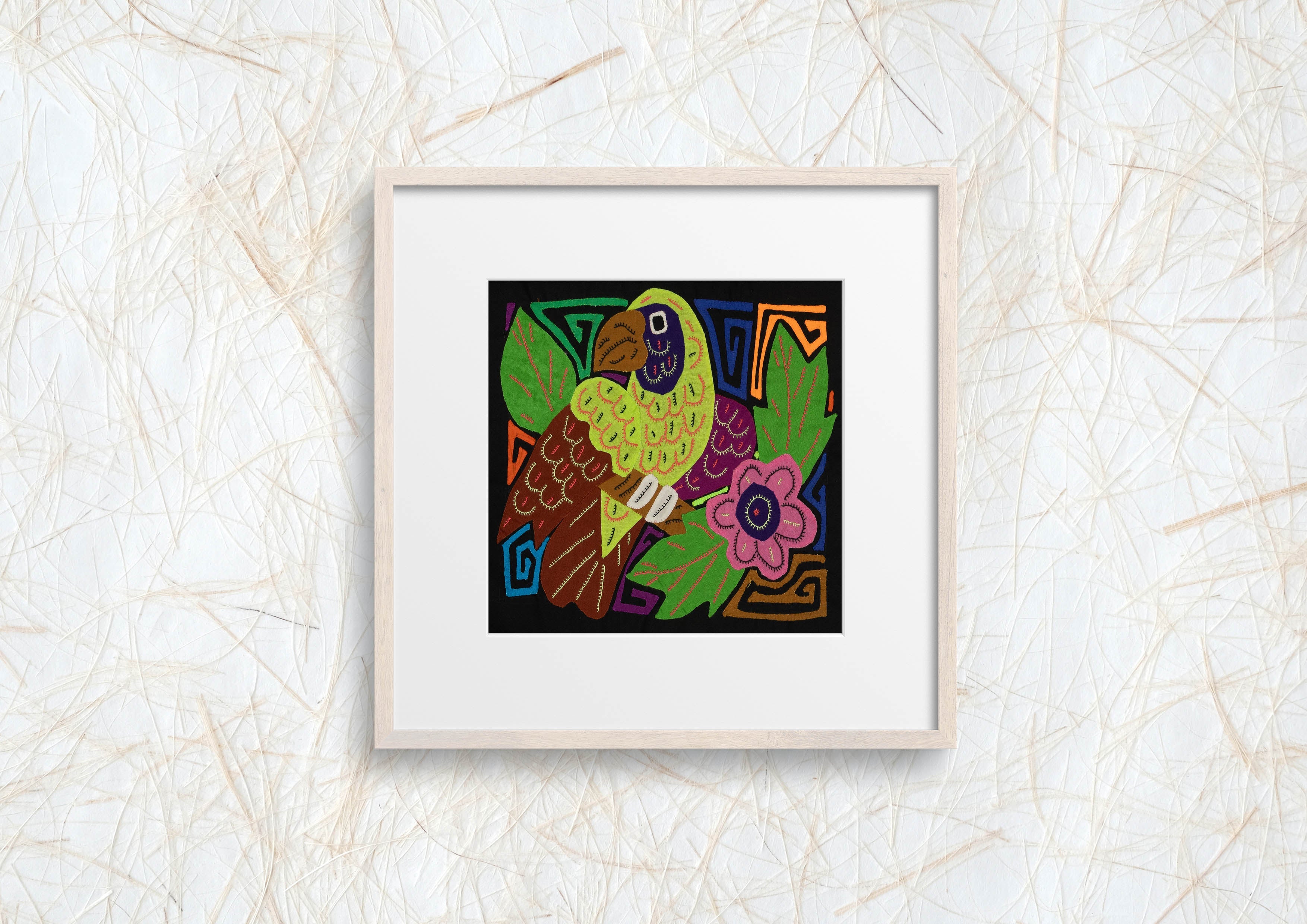 Multi-Color Parrot Bird Green And Brown Molita