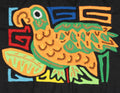 Multicolor Orange And Green Bird Molita
