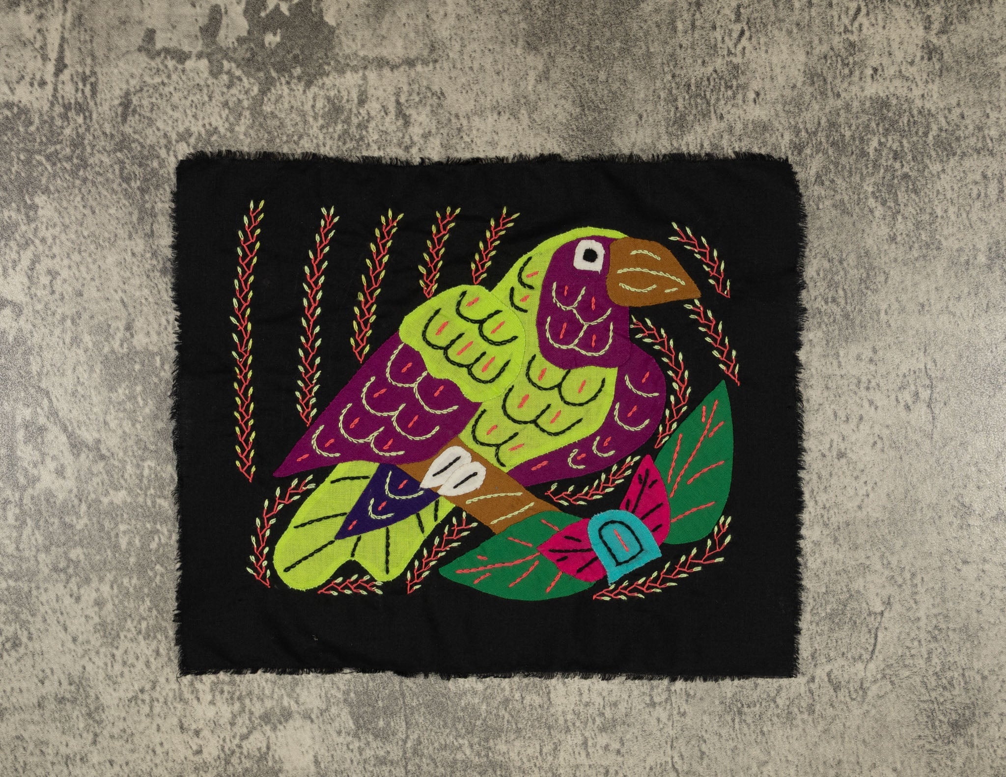 Multi-Color Parrot Bird Green And Purple Molita