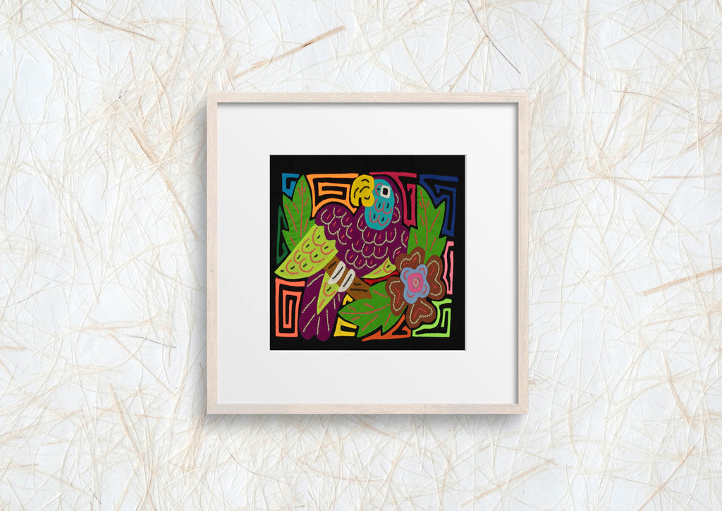 Multi-Color Parrot Bird Green And Purple Molita