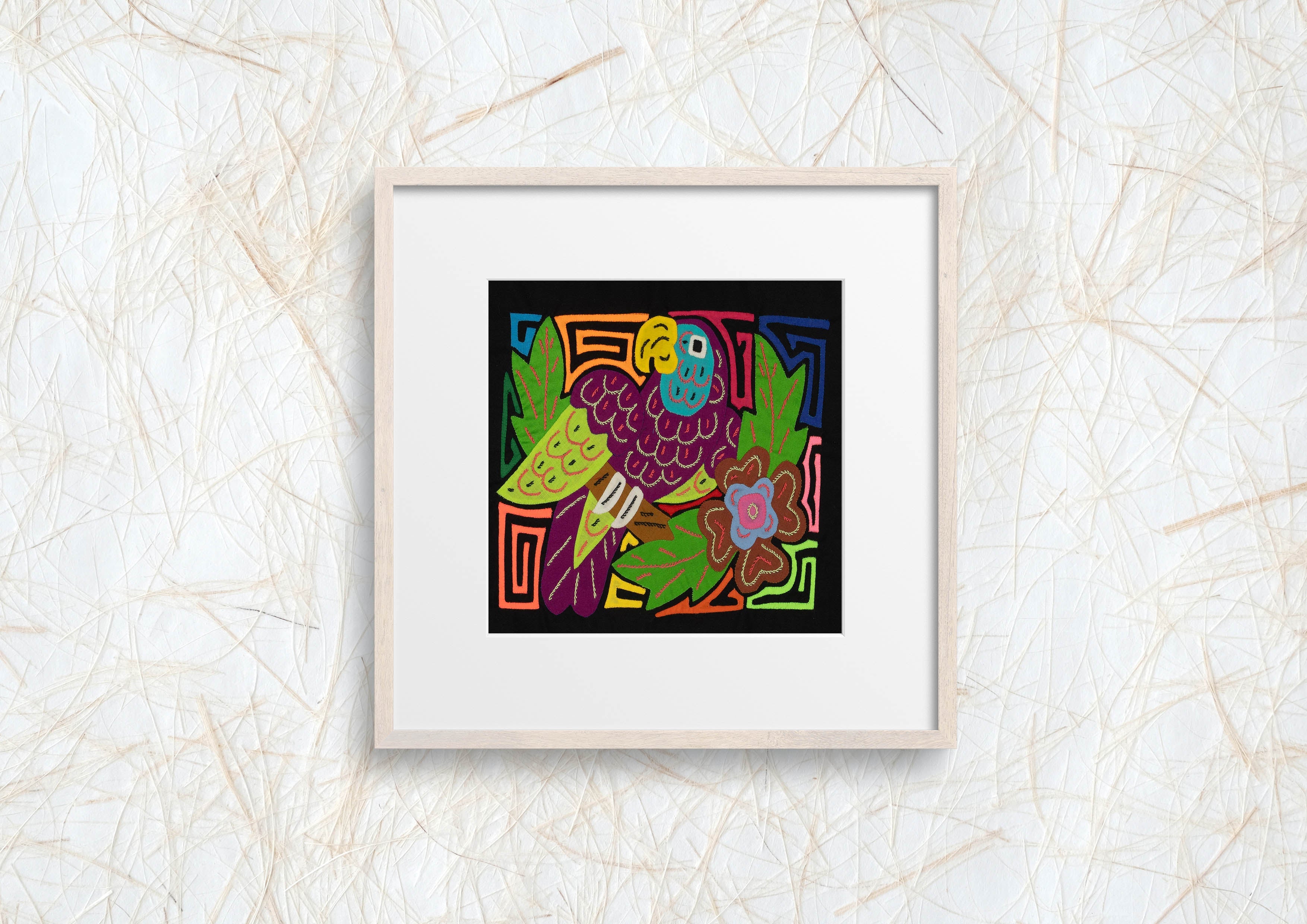 Multi-Color Parrot Bird Green And Purple Molita