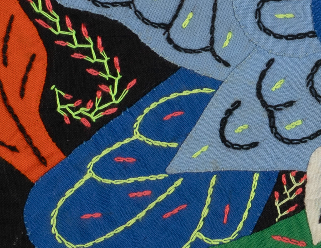 Multi-Color Bird Blue And Orange Molita