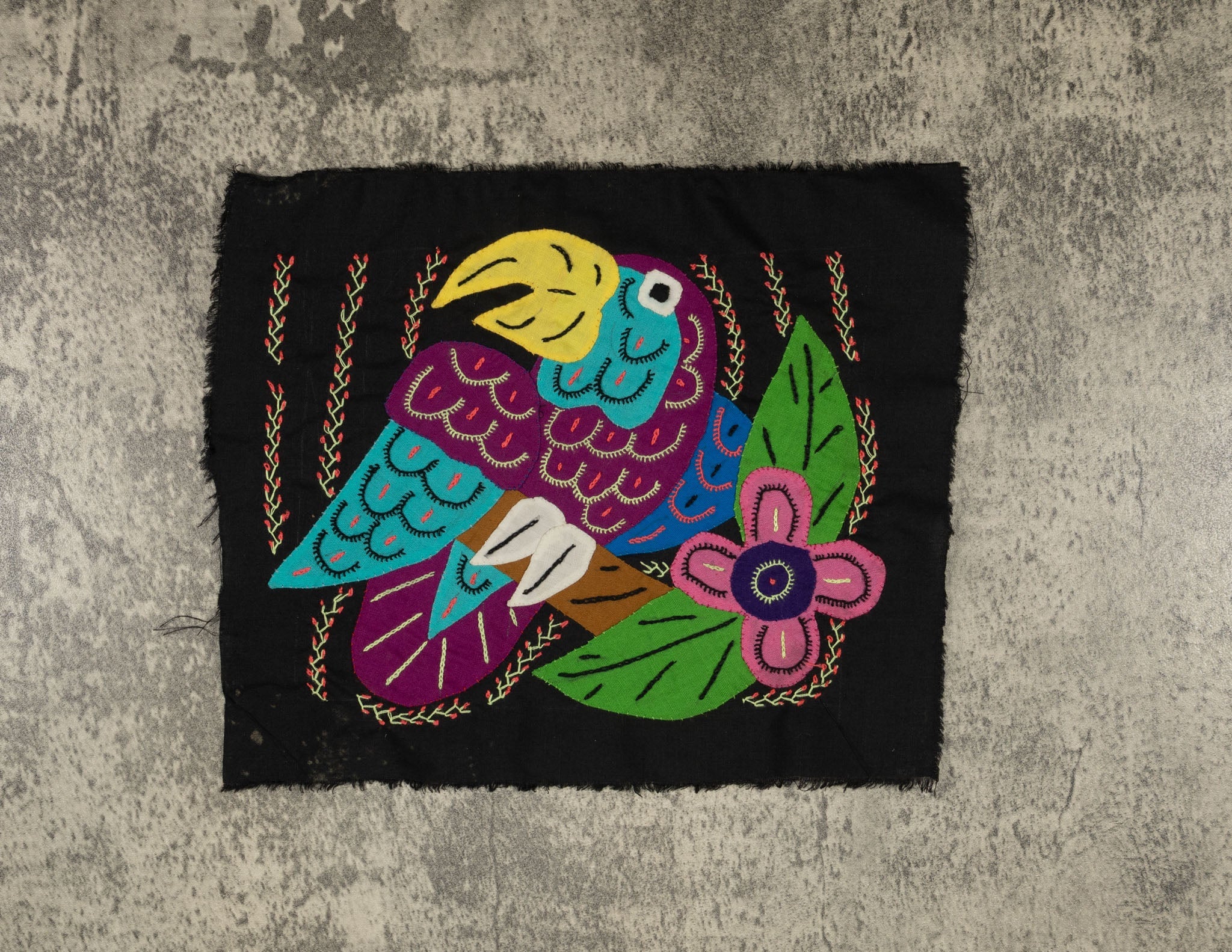 Multi-Color Bird Blue And Purple Molita