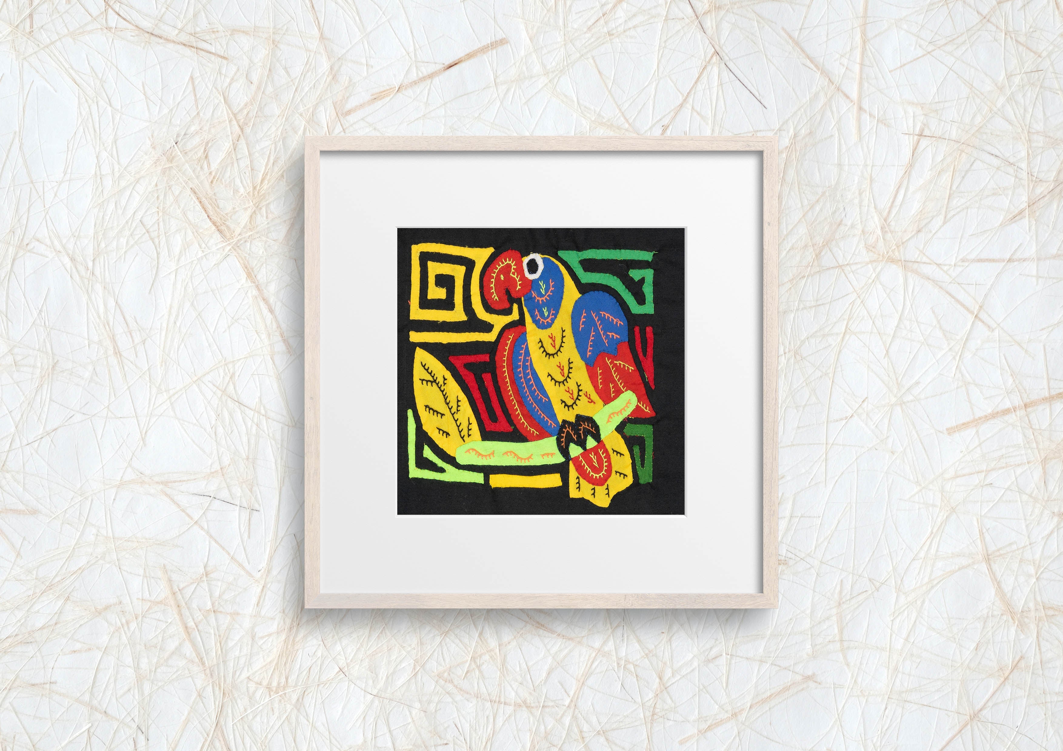 Yellow Blue And Red Bird Molita