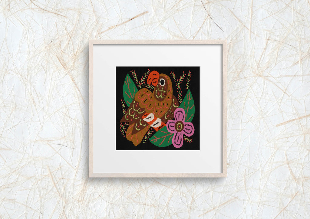 Multi-Color Parrot Bird Pink And Brown Molita