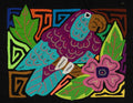 Multi-Color Bird Purple And Blue Molita