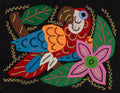 Multi-Color Parrot Bird Blue And Red Molita