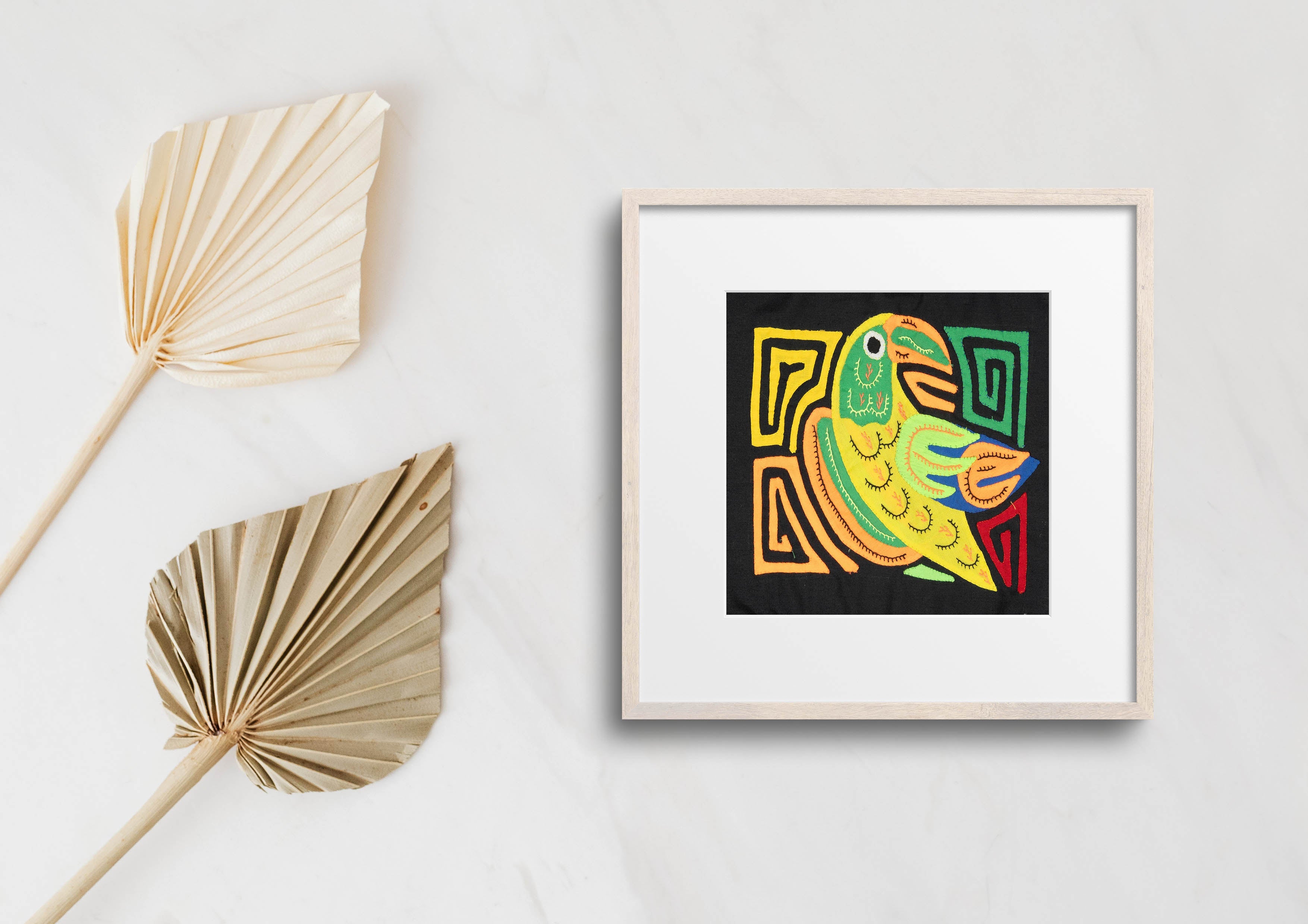Yellow Orange And Green Bird Molita
