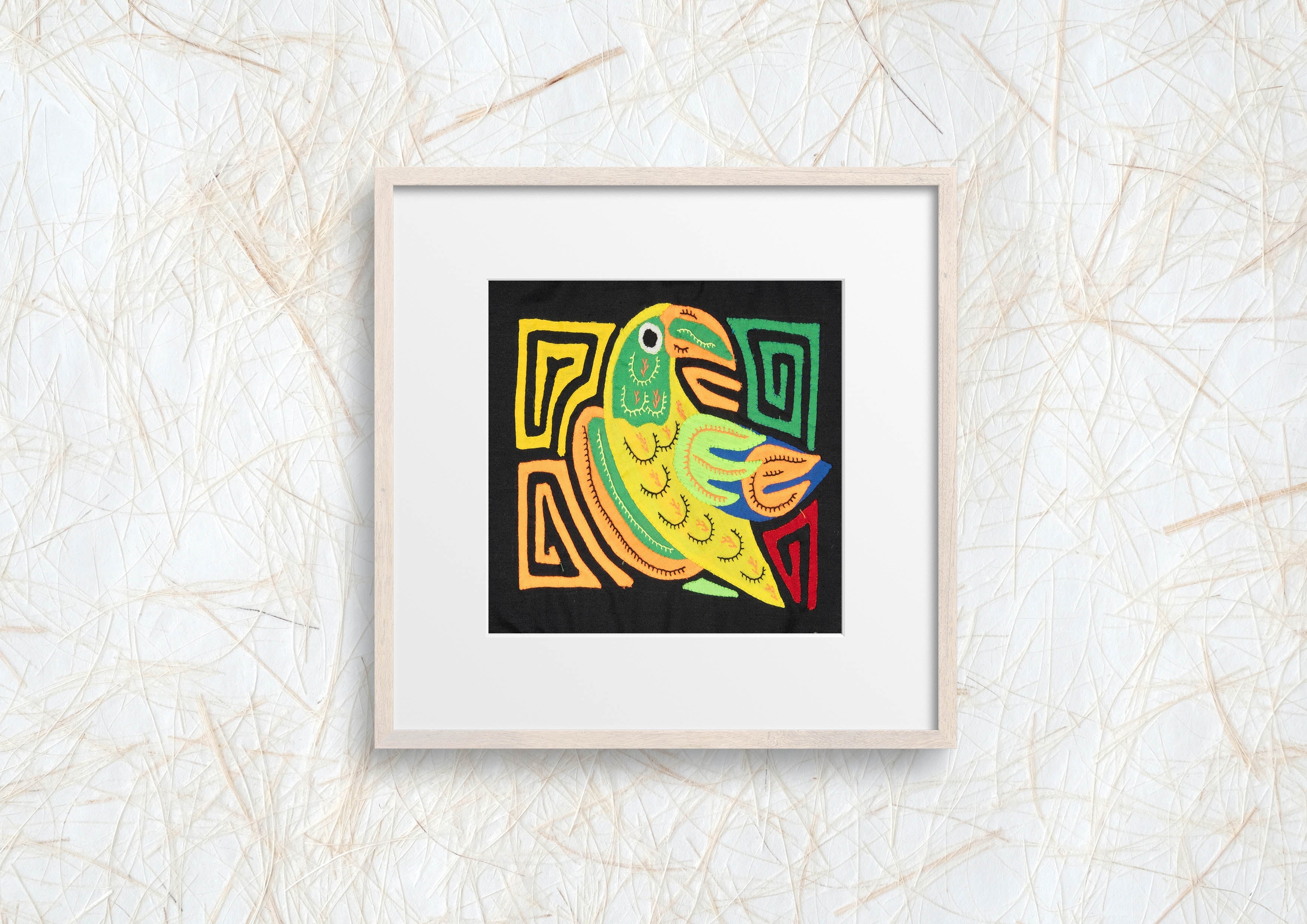 Yellow Orange And Green Bird Molita
