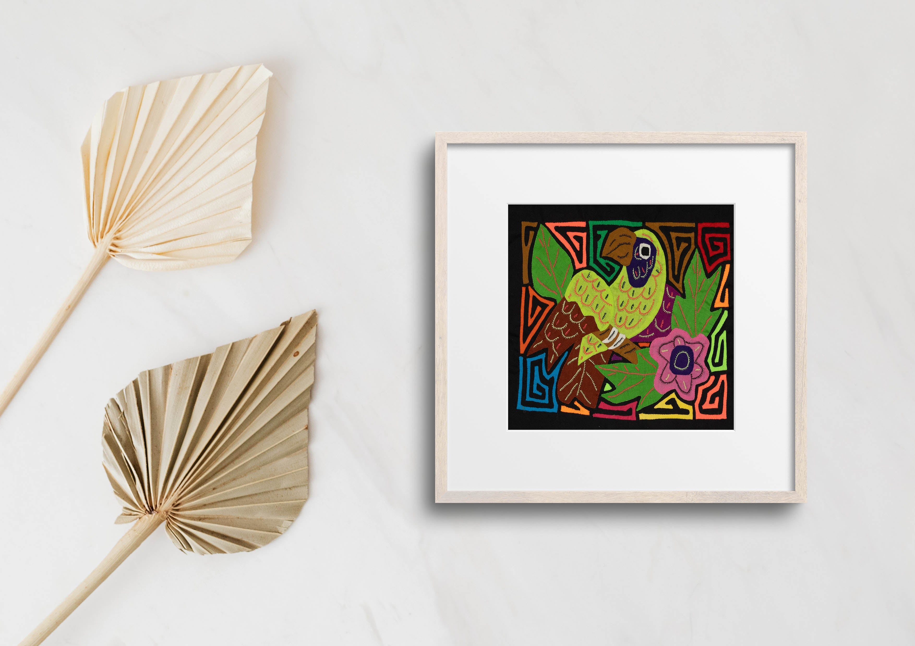 Multi-Color Parrot Bird Brown And Green Molita