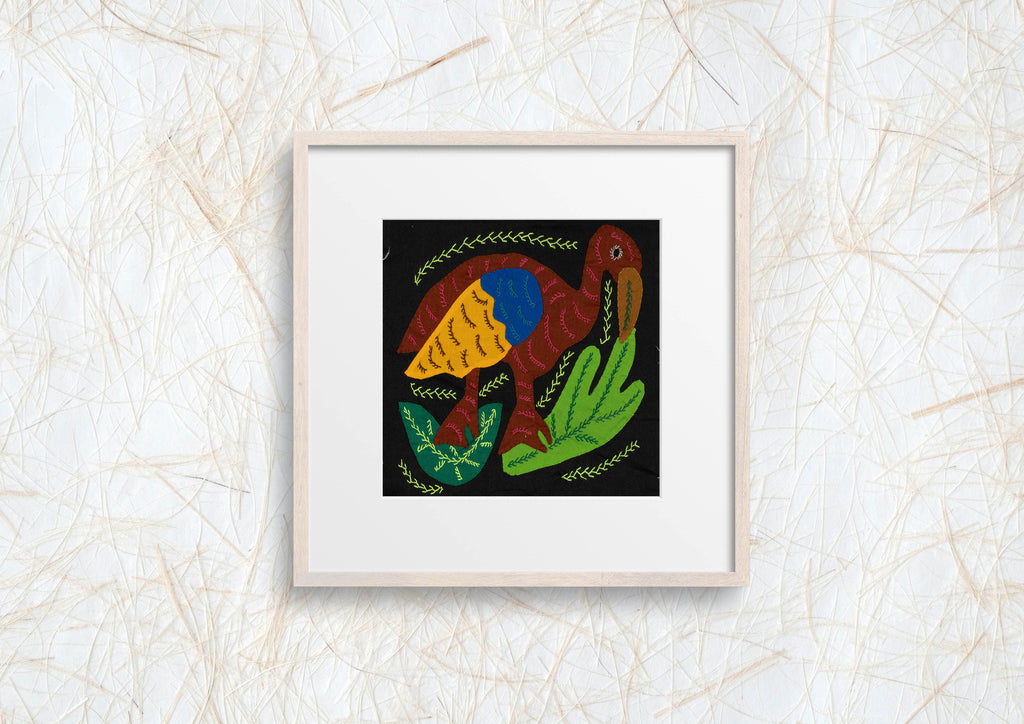 Multi-Color Water Bird Brown And Yellow Molita