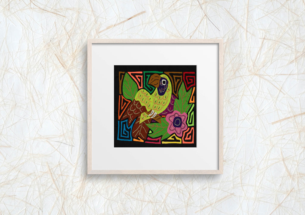 Multi-Color Parrot Bird Brown And Green Molita
