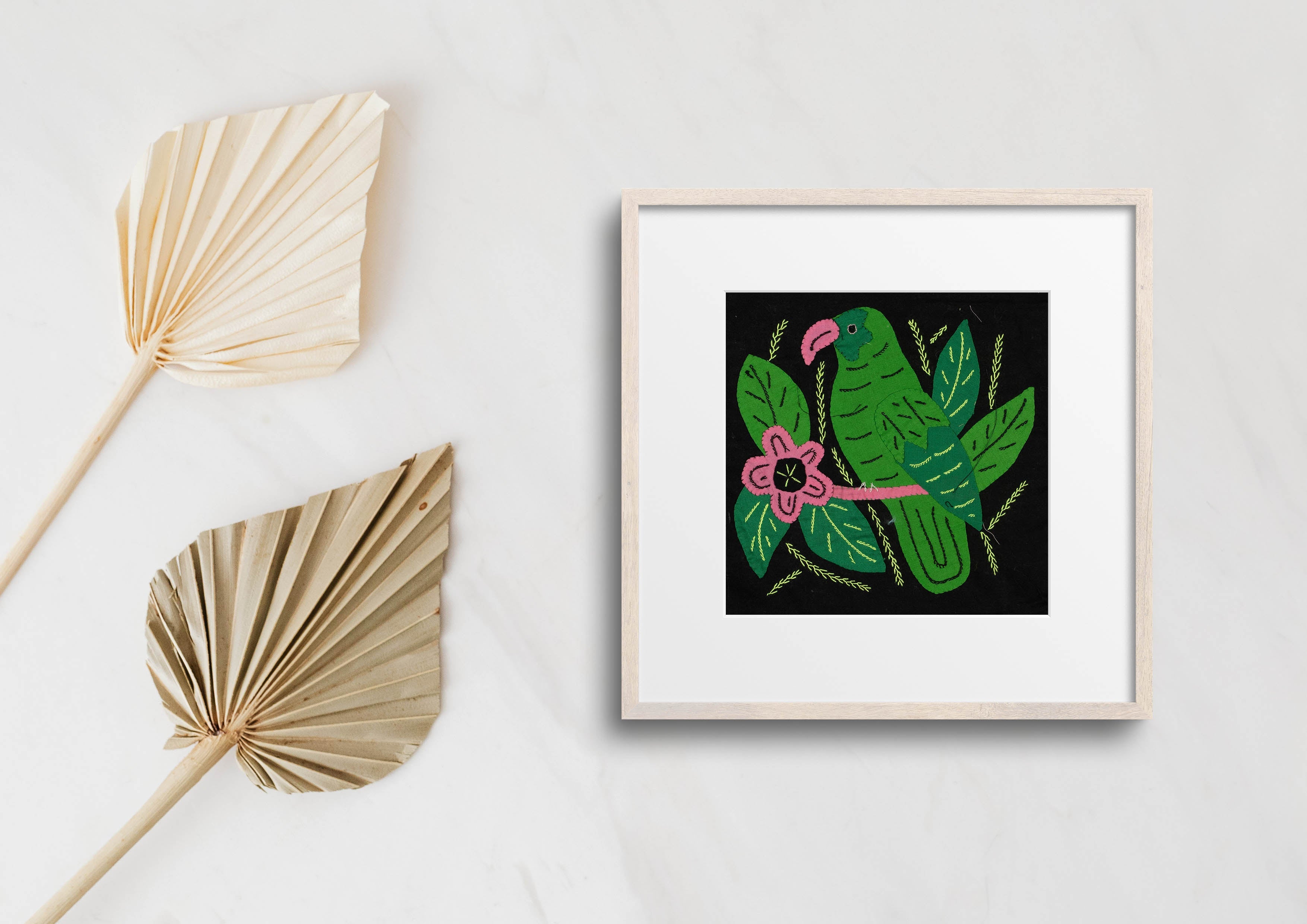 Multi-Color Parrot Bird Green And Pink Molita