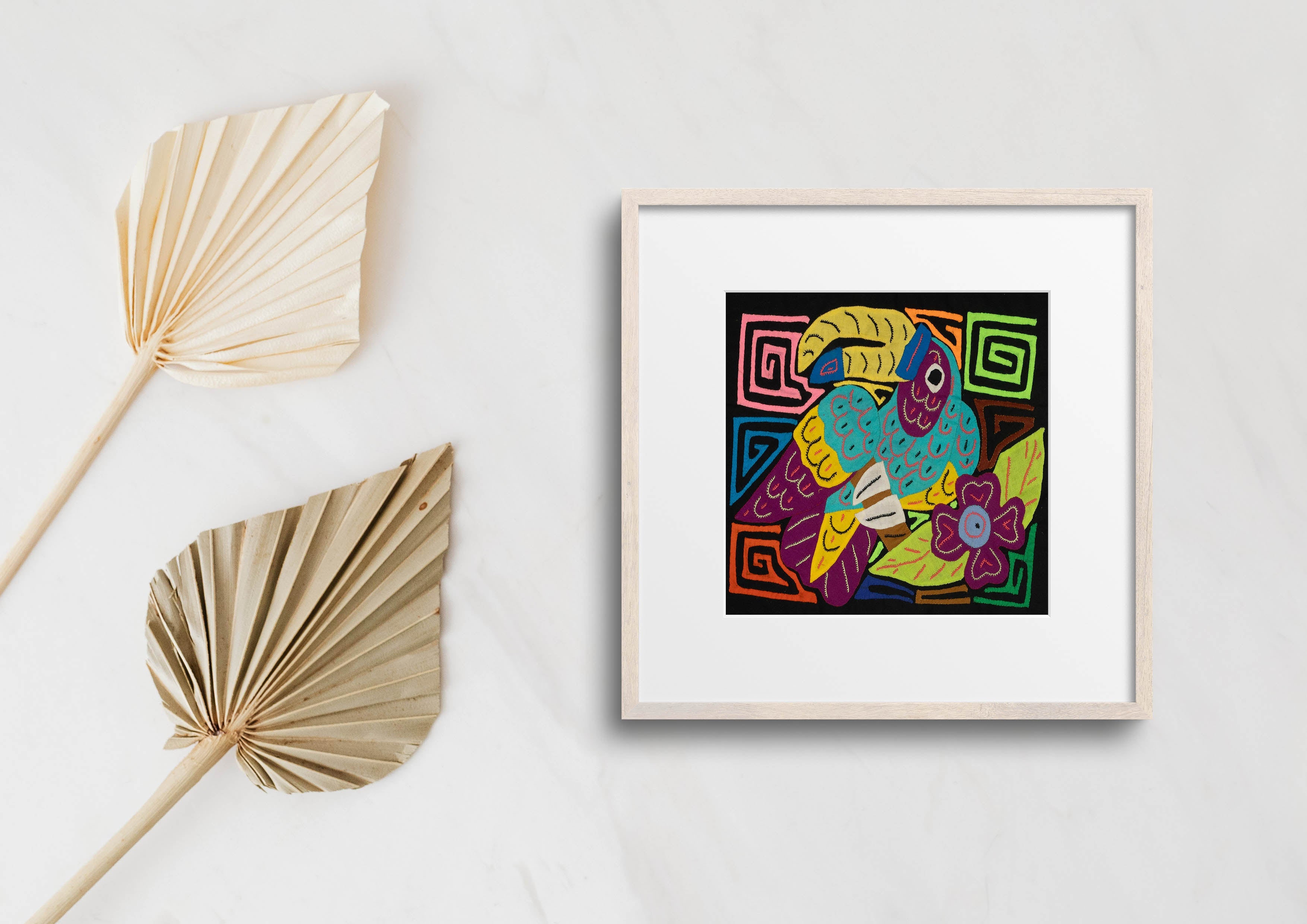 Multi-Color Toucan Bird Blue And Purple Molita