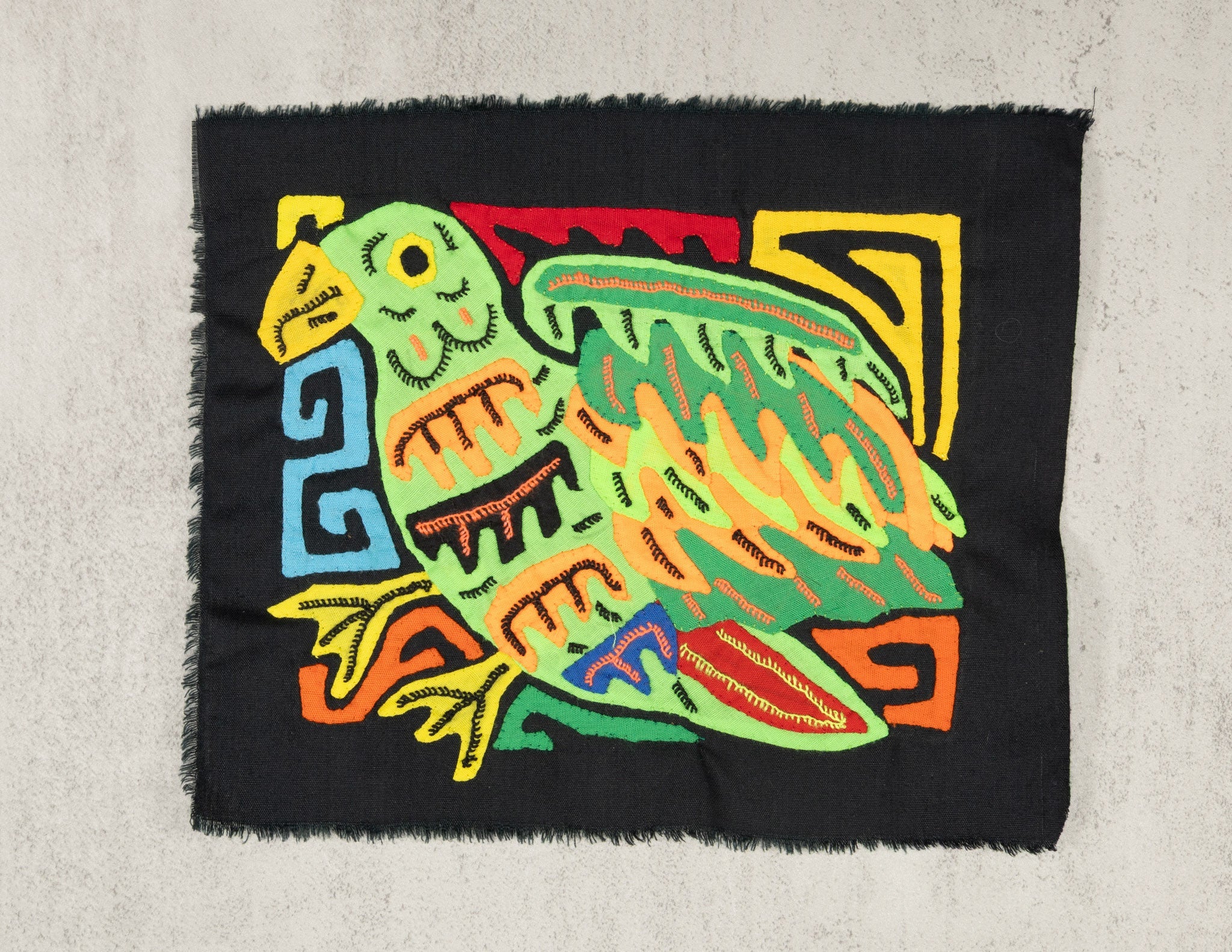 Multicolor Green And Orange Bird Molita
