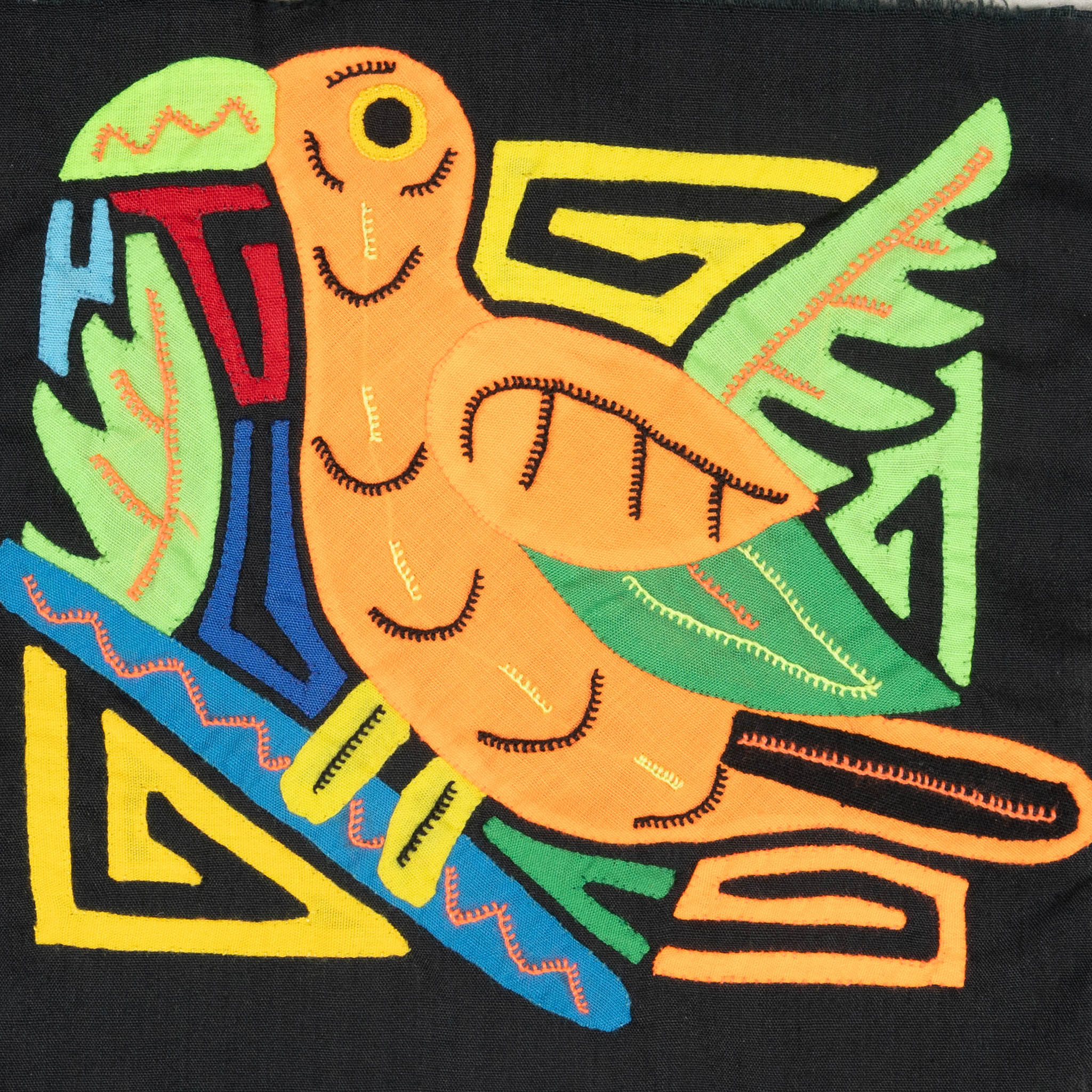 Multicolor Orange And Green Bird Molita