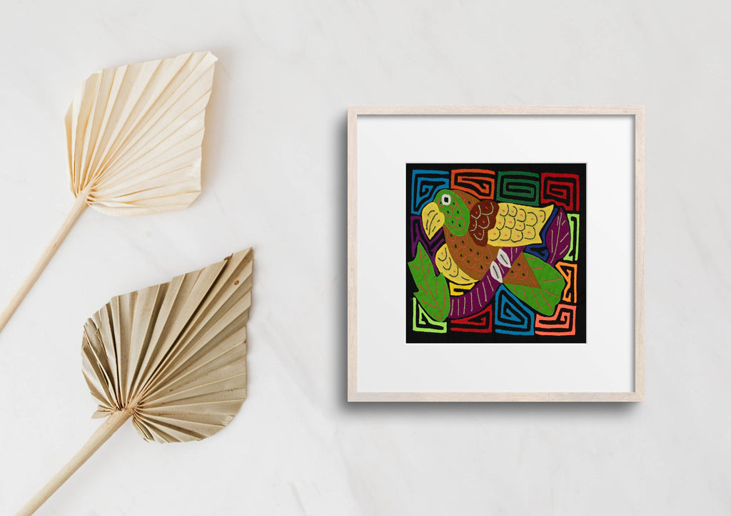 Multi-Color Bird Yellow And Purple Molita