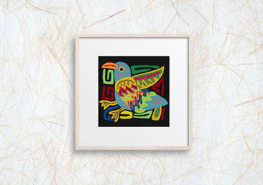 Multi-Color Parrot Bird Blue And Yellow Molita