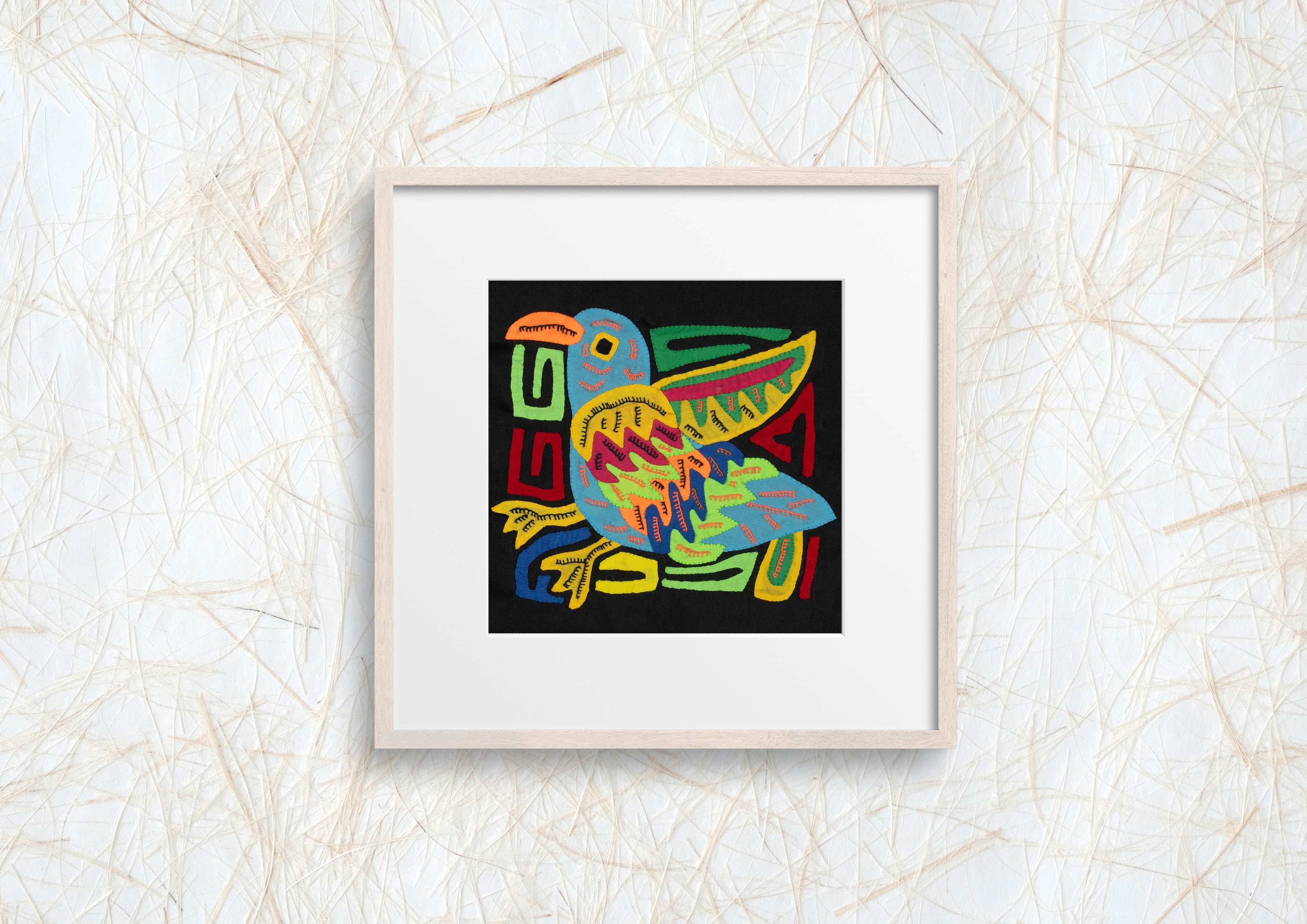 Multi-Color Parrot Bird Blue And Yellow Molita