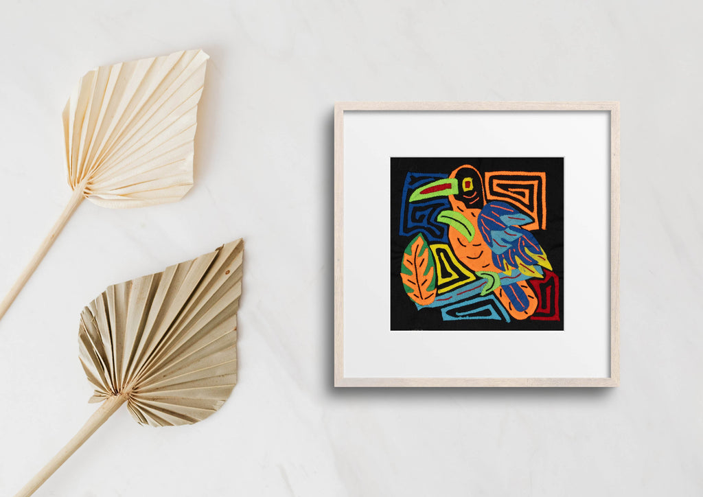 Multi-Color Parrot Bird Blue And Orange Molita