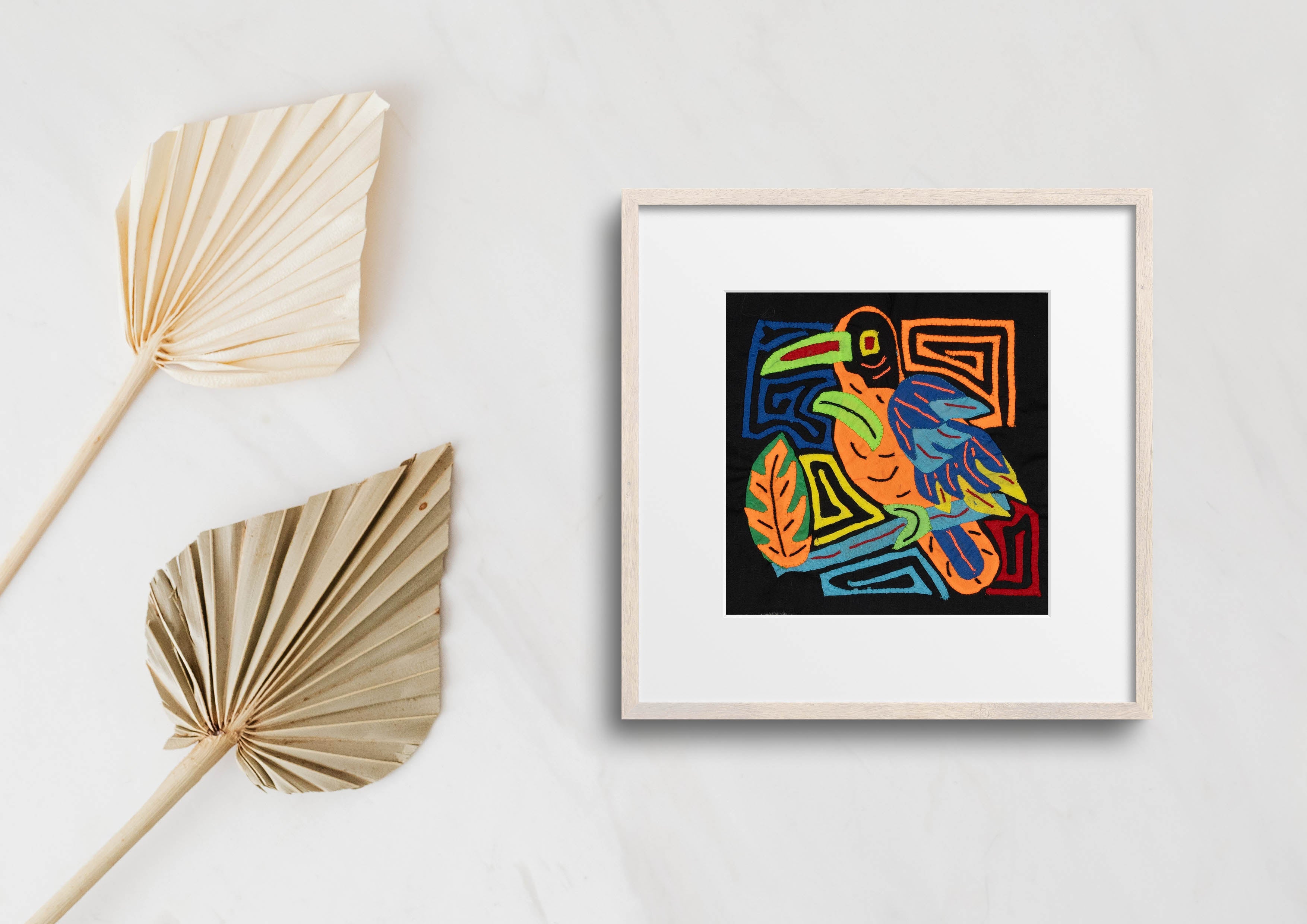 Multi-Color Parrot Bird Blue And Orange Molita