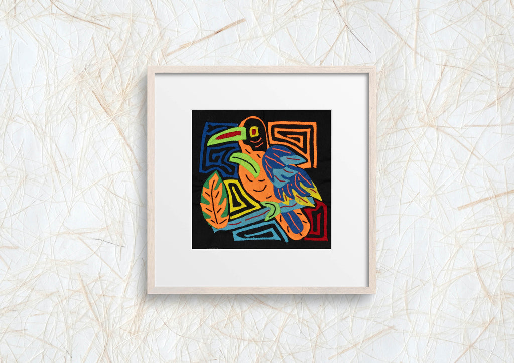 Multi-Color Parrot Bird Blue And Orange Molita