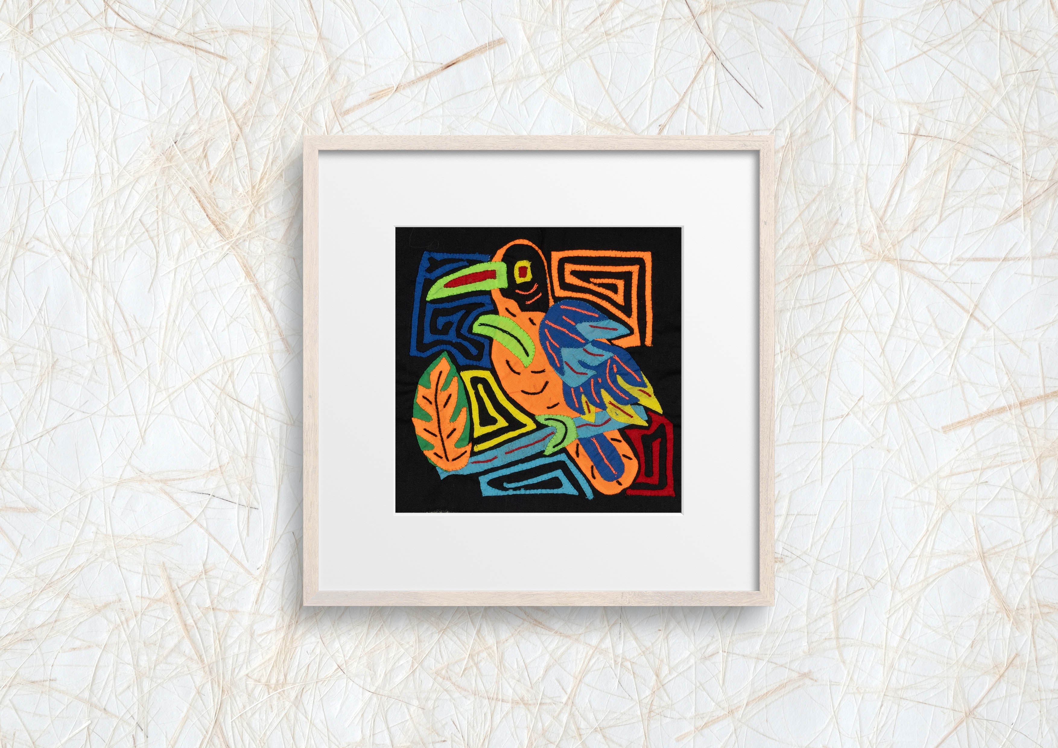 Multi-Color Parrot Bird Blue And Orange Molita