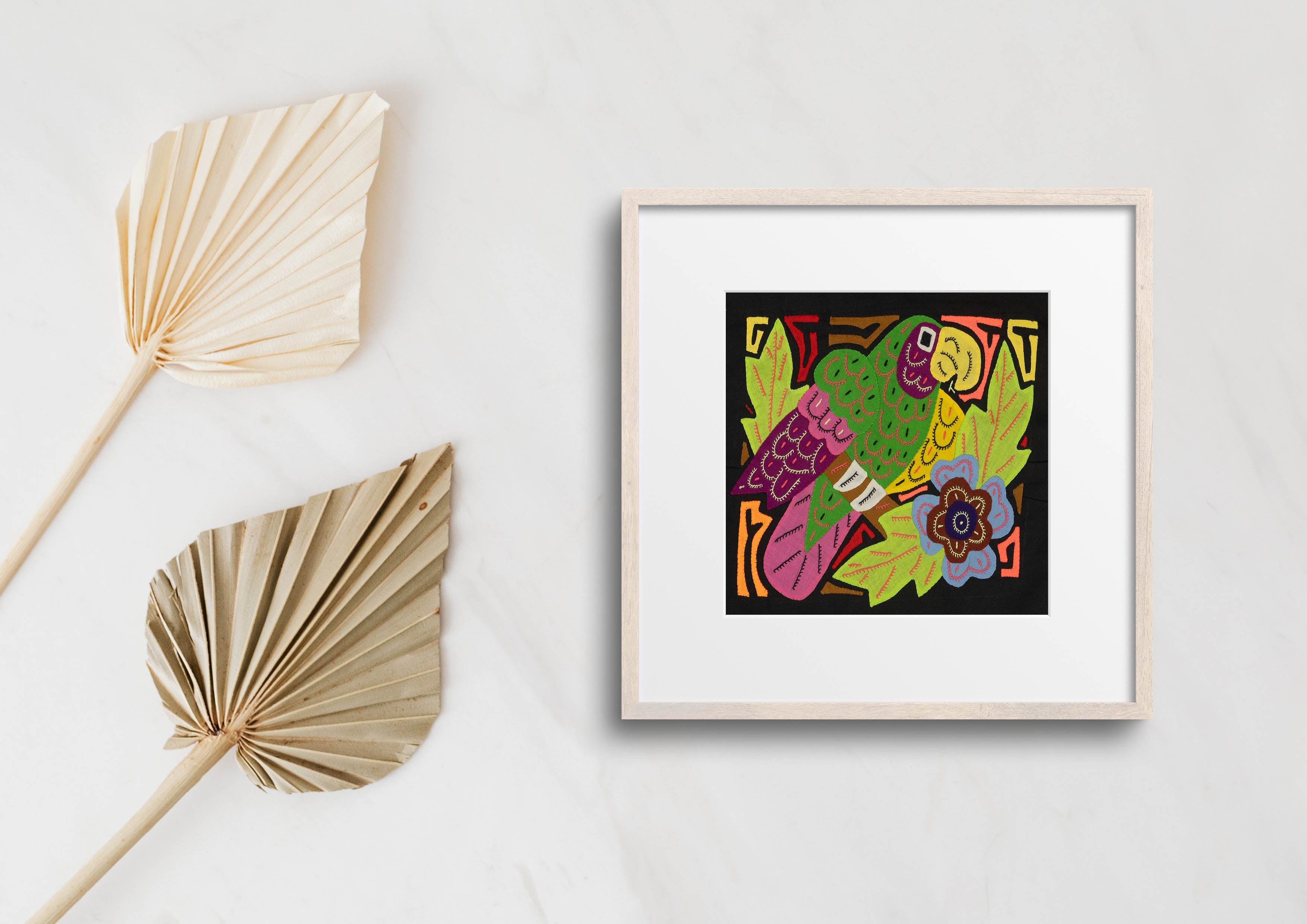 Multi-Color Parrot Bird Green And Pink Molita