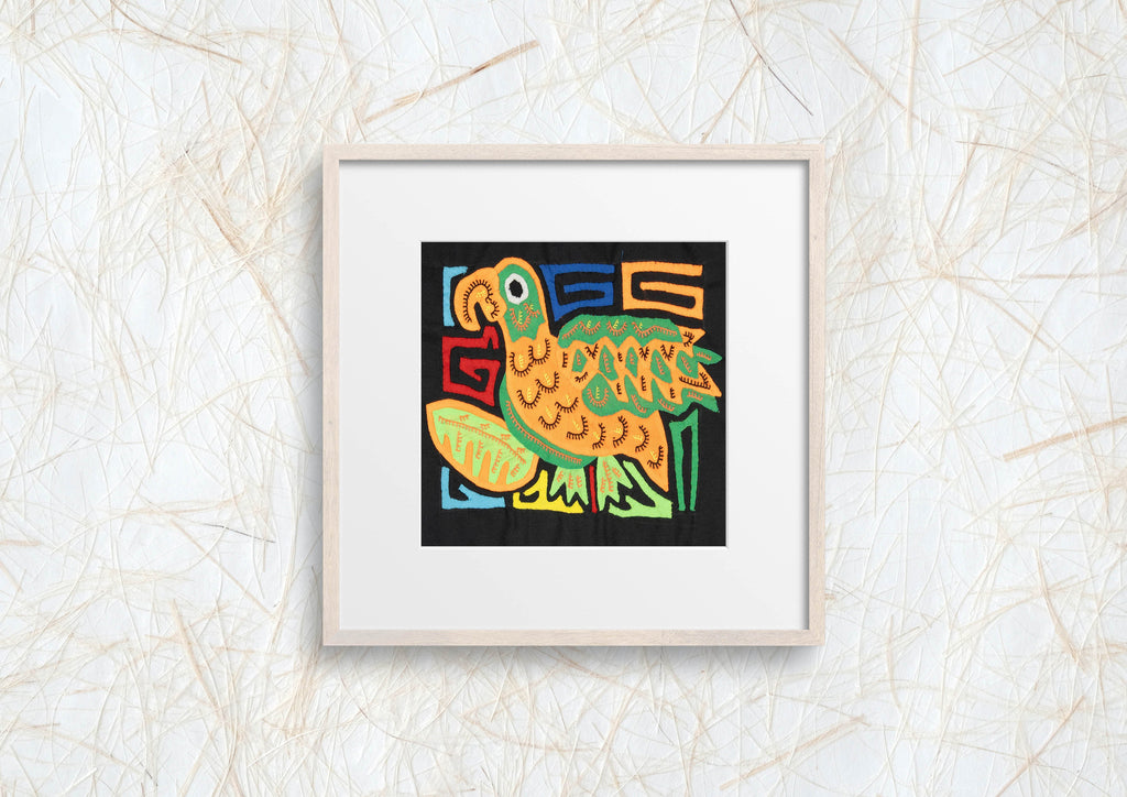 Multicolor Orange And Green Bird Molita