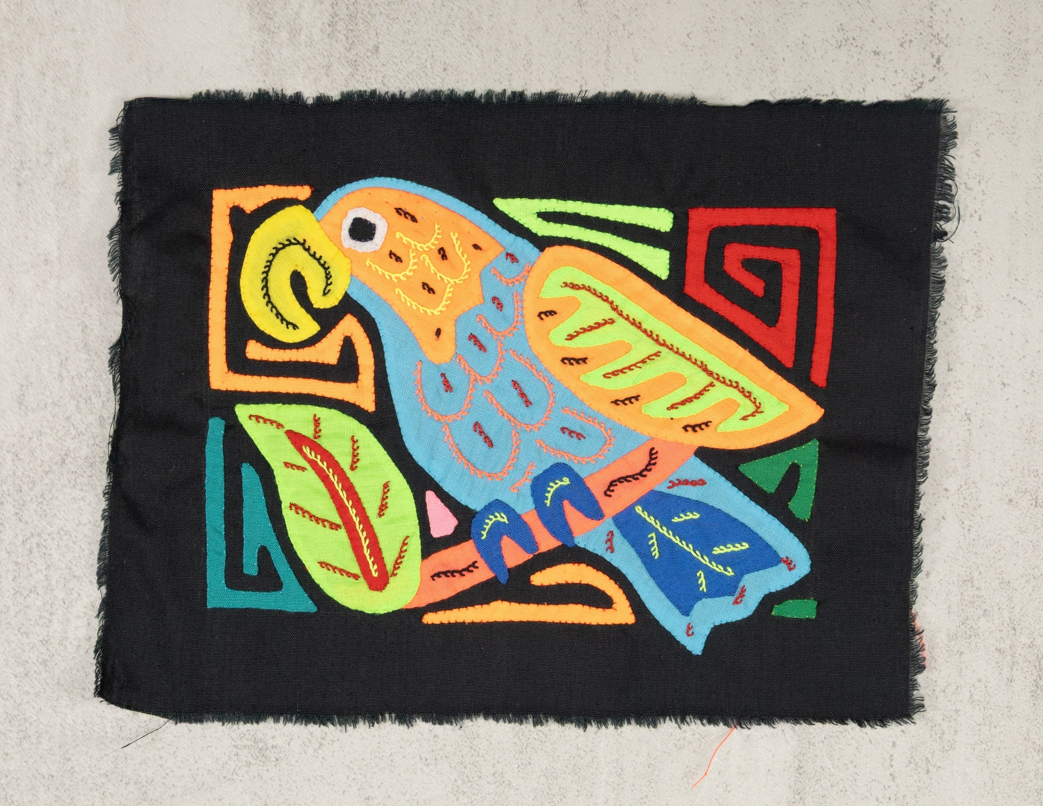 Multicolor Orange And Blue Bird Molita