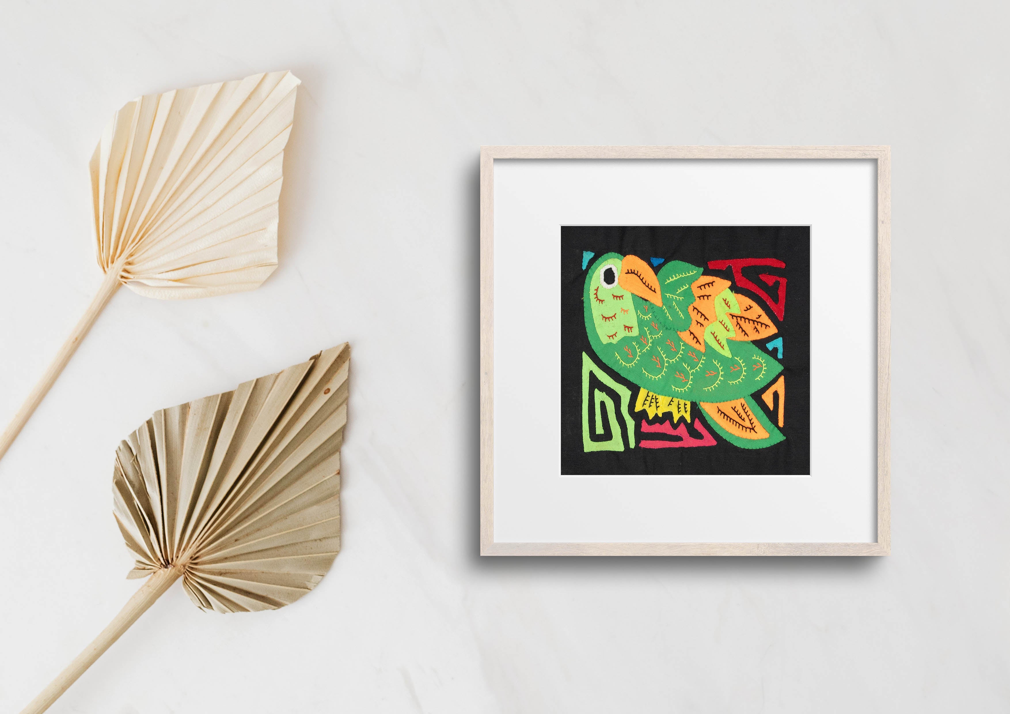 Multicolor Orange And Green Bird Molita