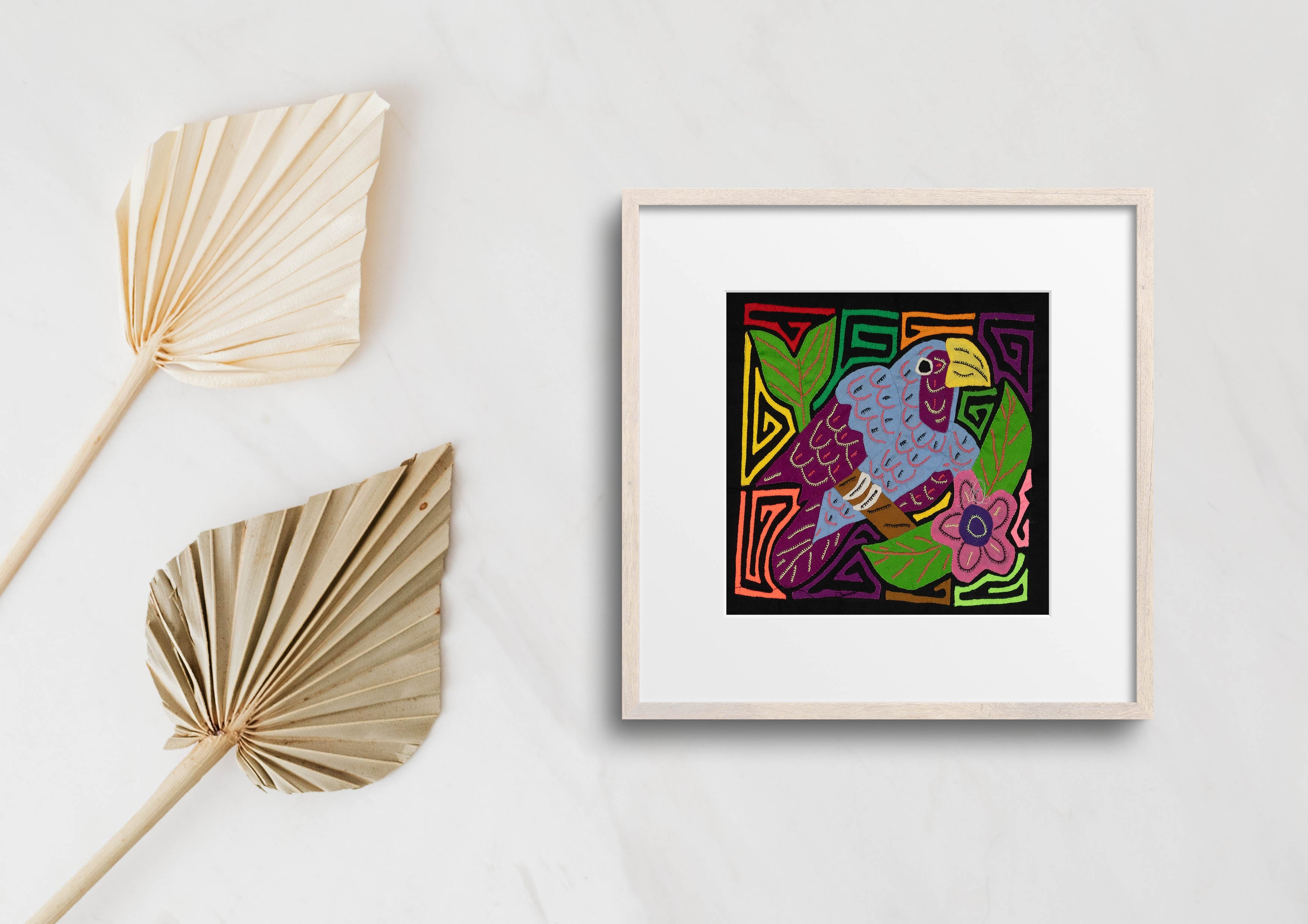 Multi-Color Bird Gray And Purple Molita