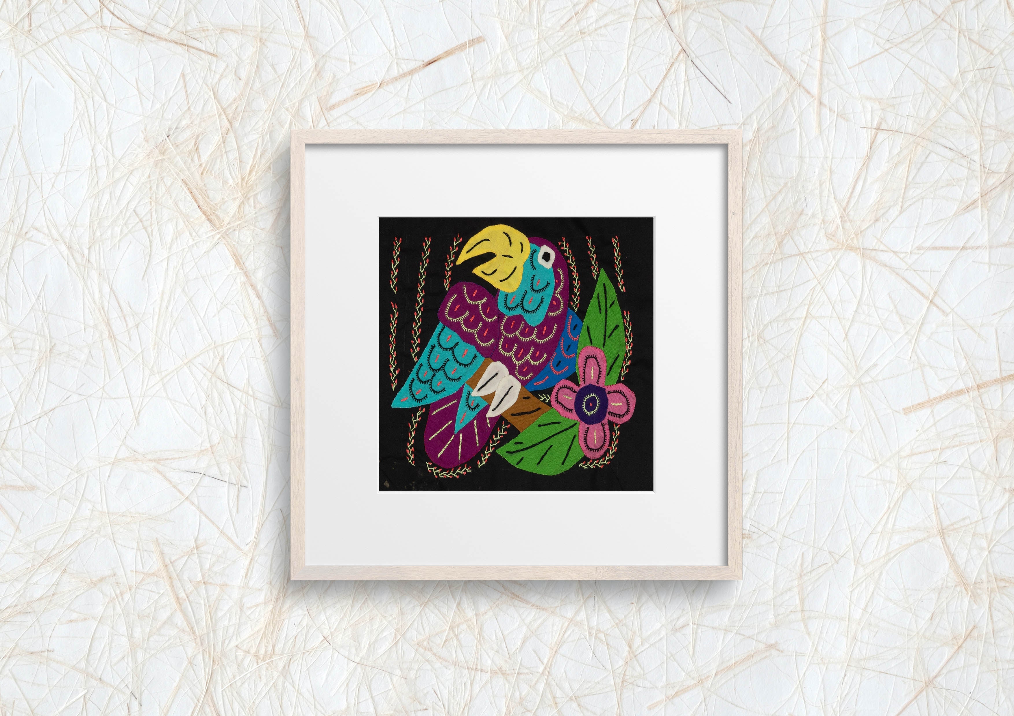Multi-Color Bird Blue And Purple Molita
