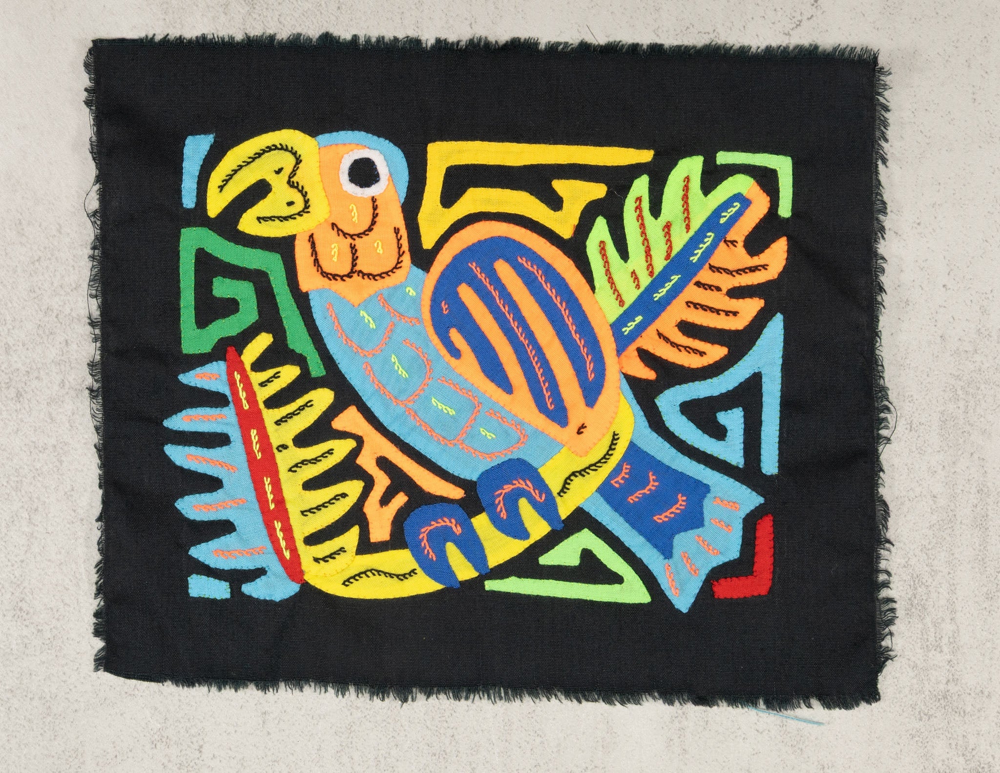 Multicolor Orange And Blue Bird Molita