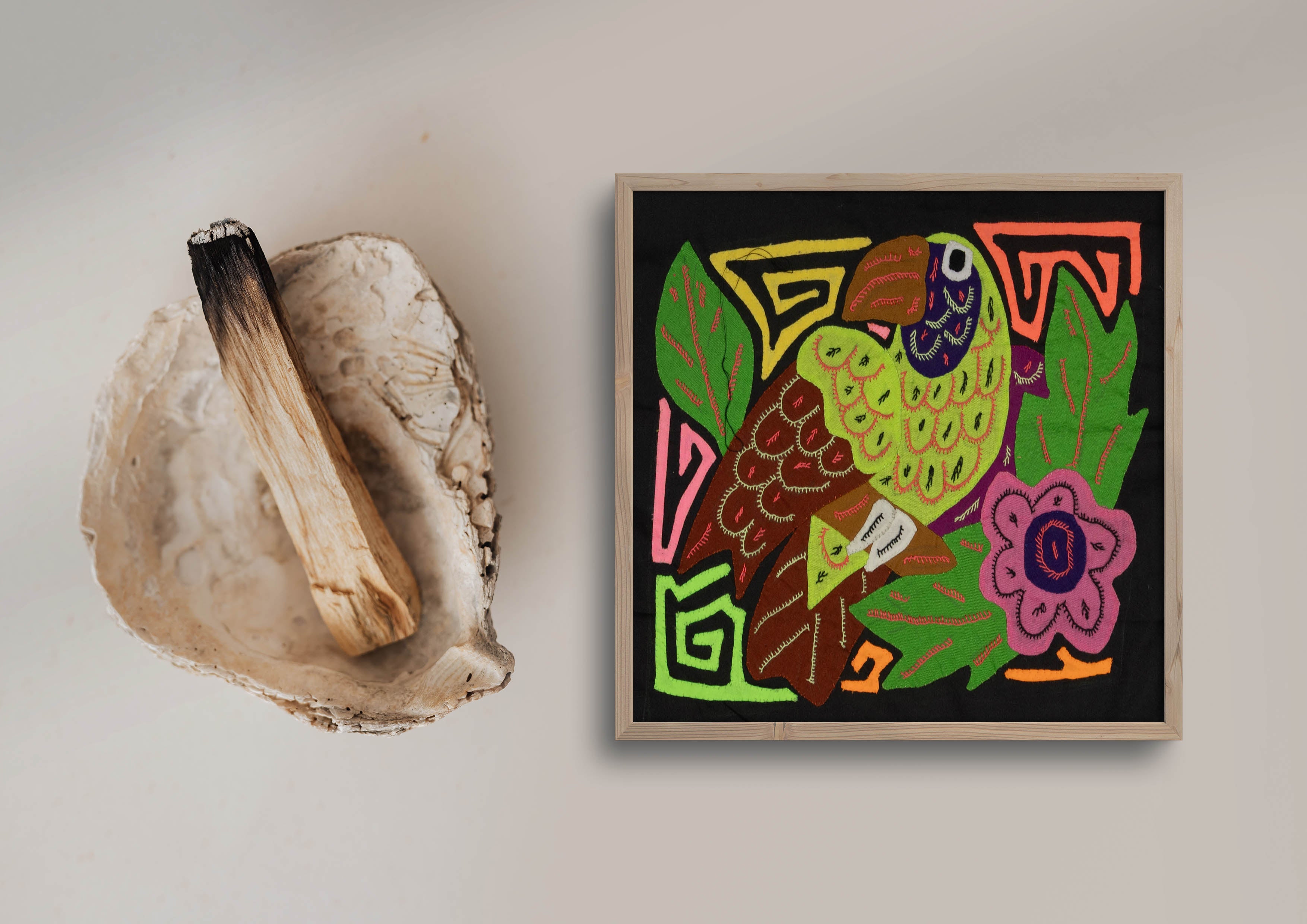 Multi-Color Bird Green And Purple Molita