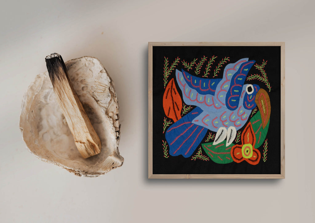 Multi-Color Bird Blue Molita