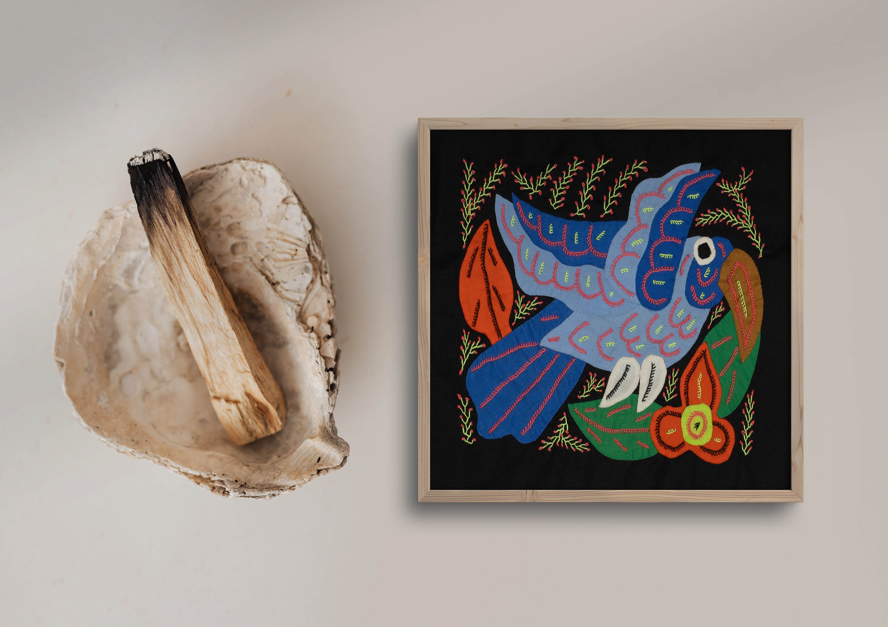 Multi-Color Bird Blue Molita