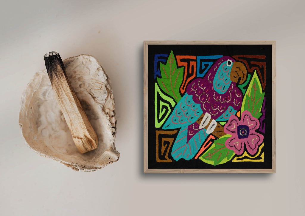 Multi-Color Bird Purple And Blue Molita