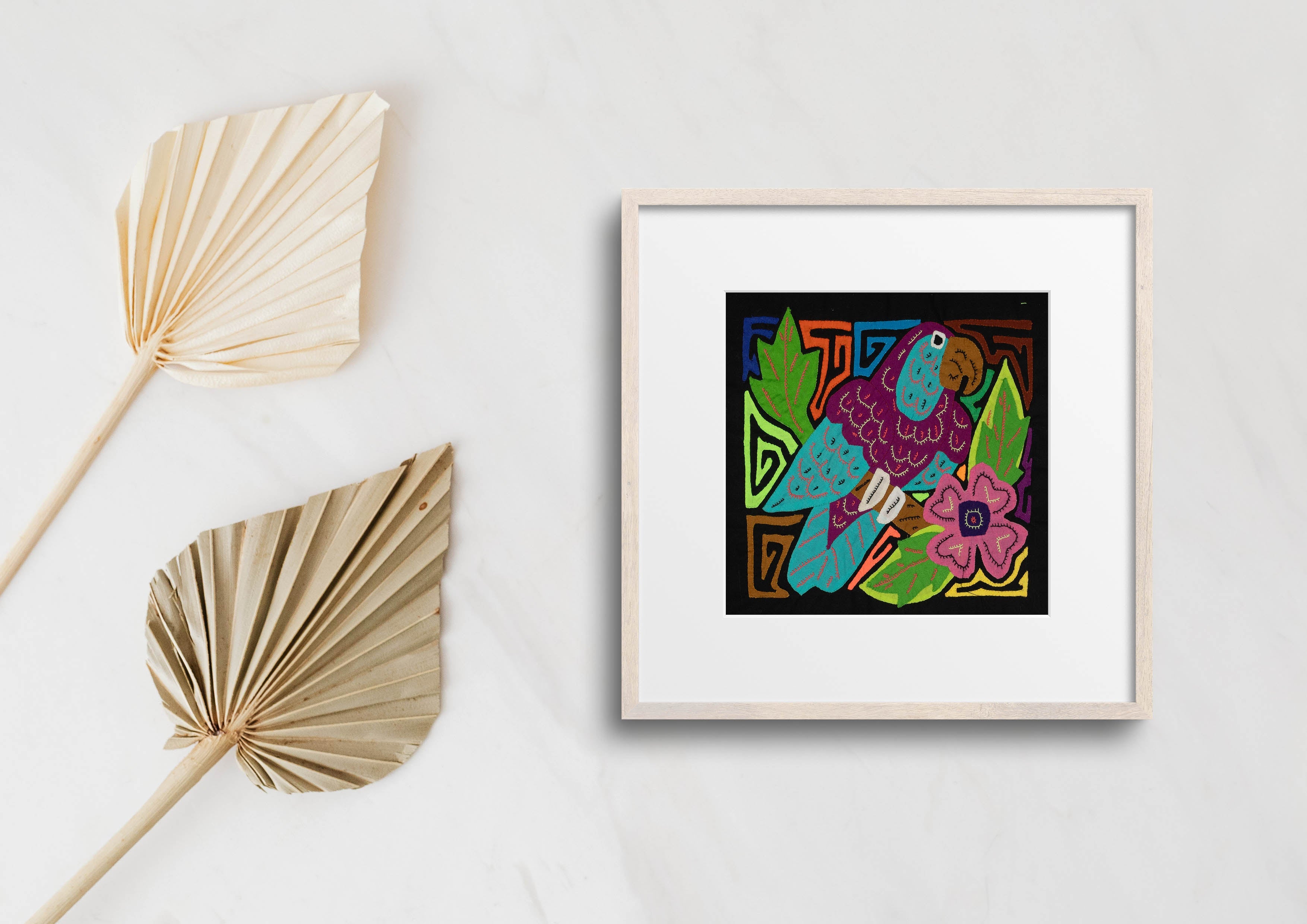 Multi-Color Bird Purple And Blue Molita