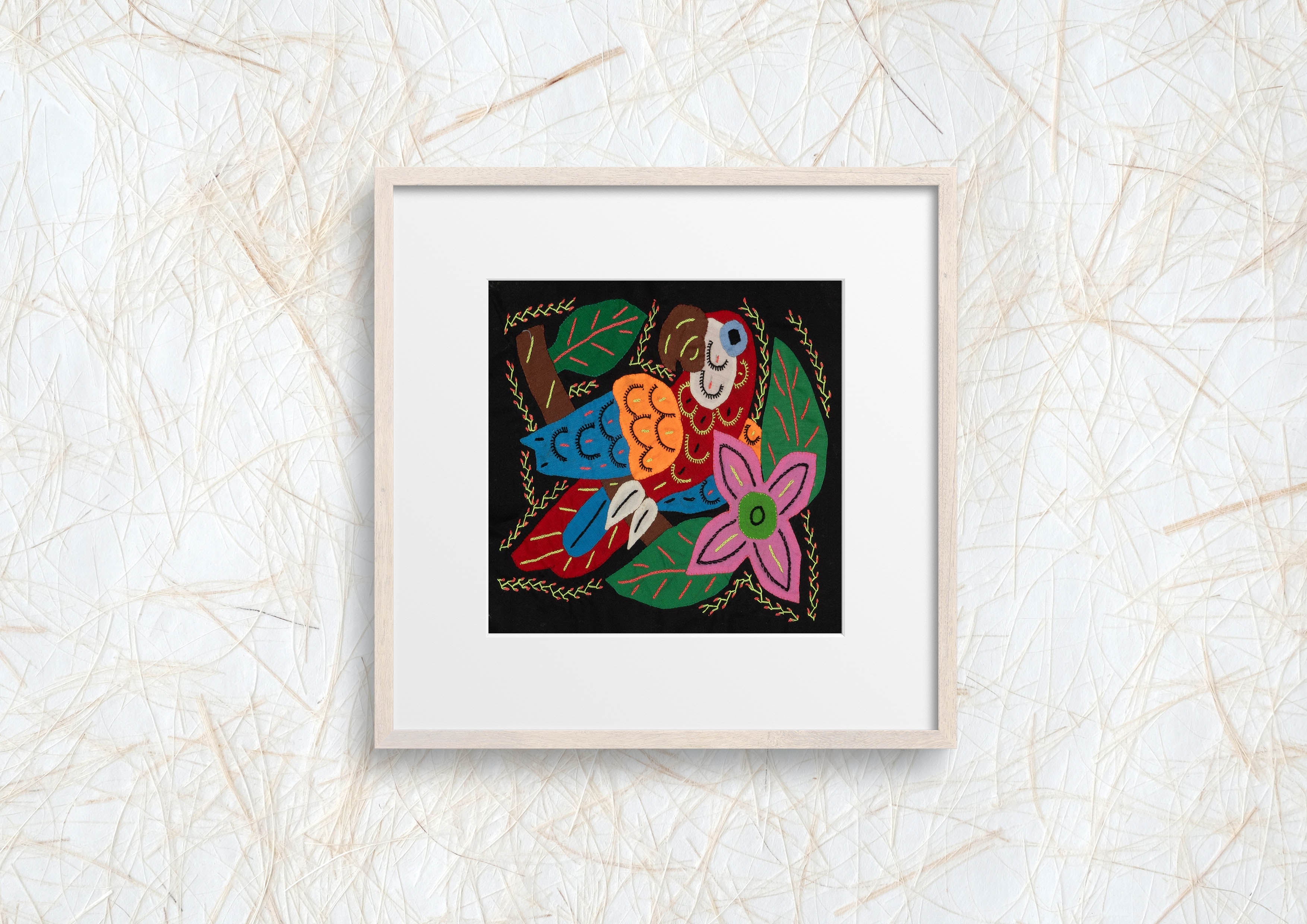 Multi-Color Parrot Bird Blue And Red Molita