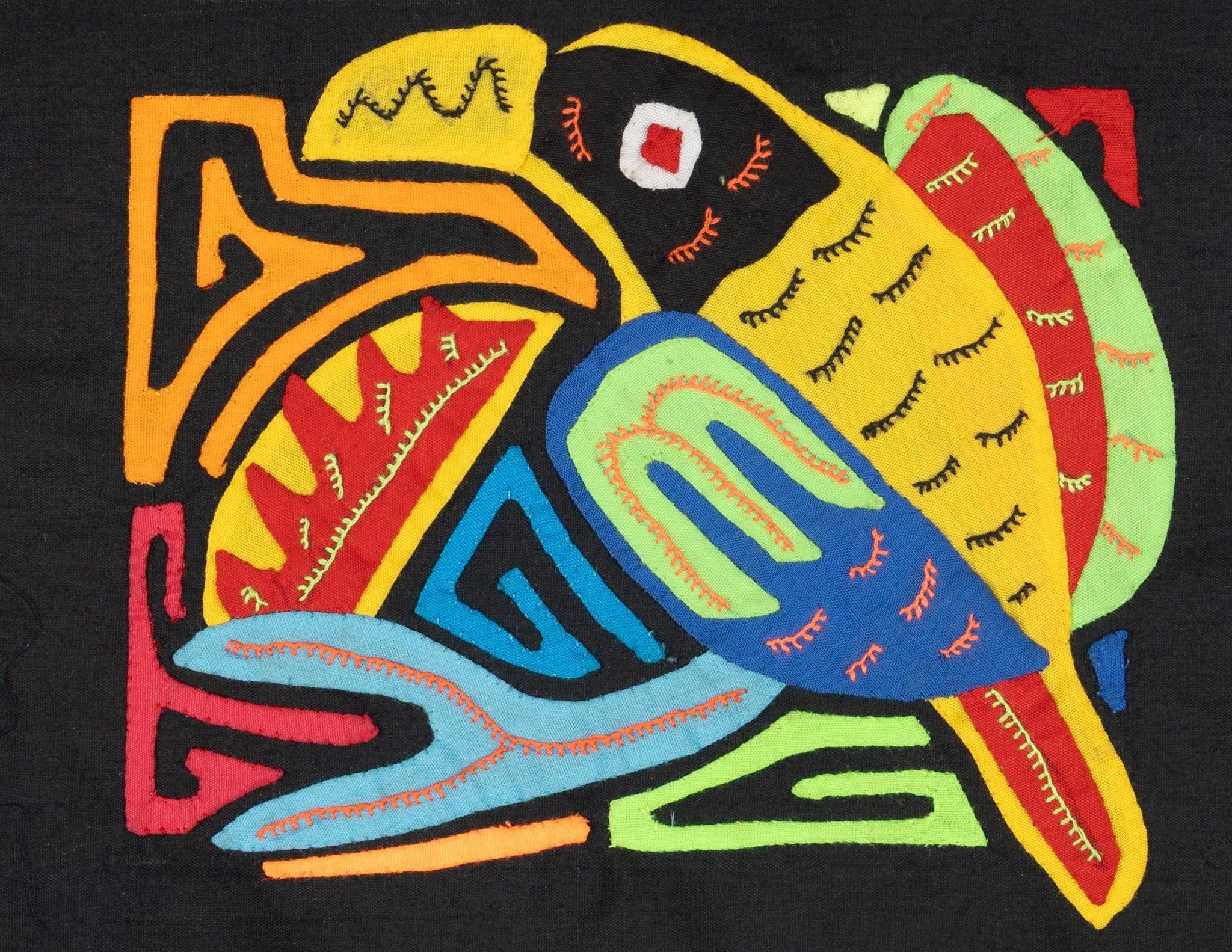 Multicolor Orange Red And Black Bird Molita