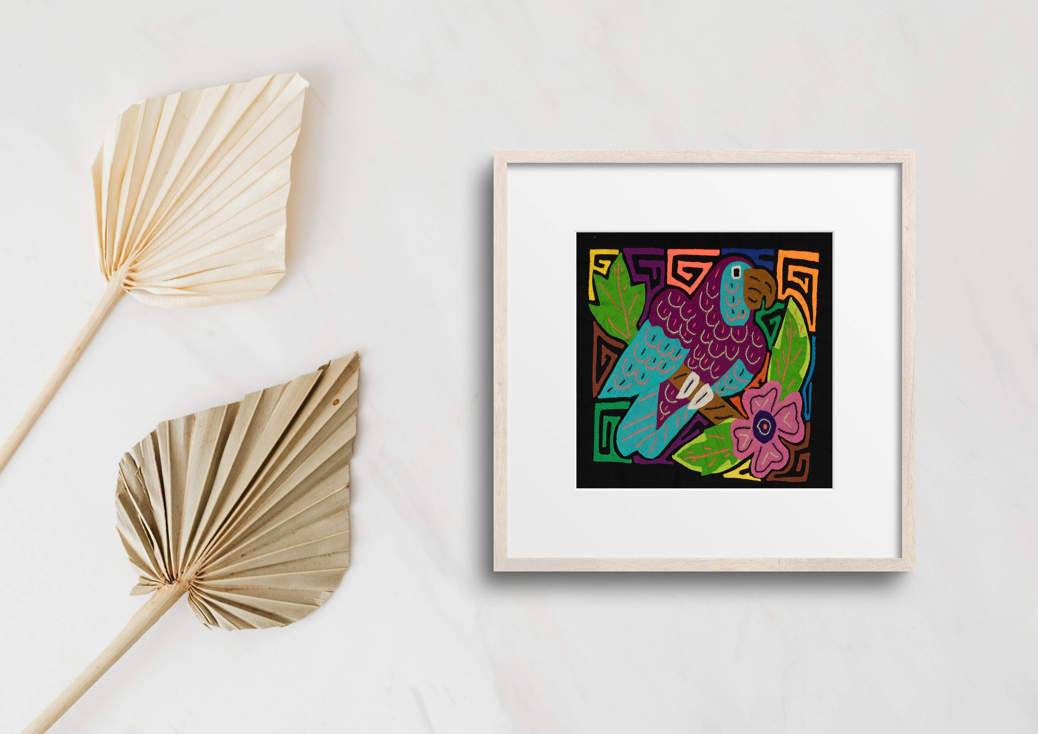 Multi-Color Bird Purple And Blue Molita