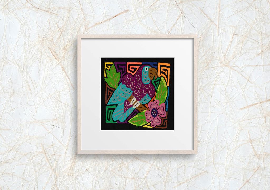 Multi-Color Bird Purple And Blue Molita