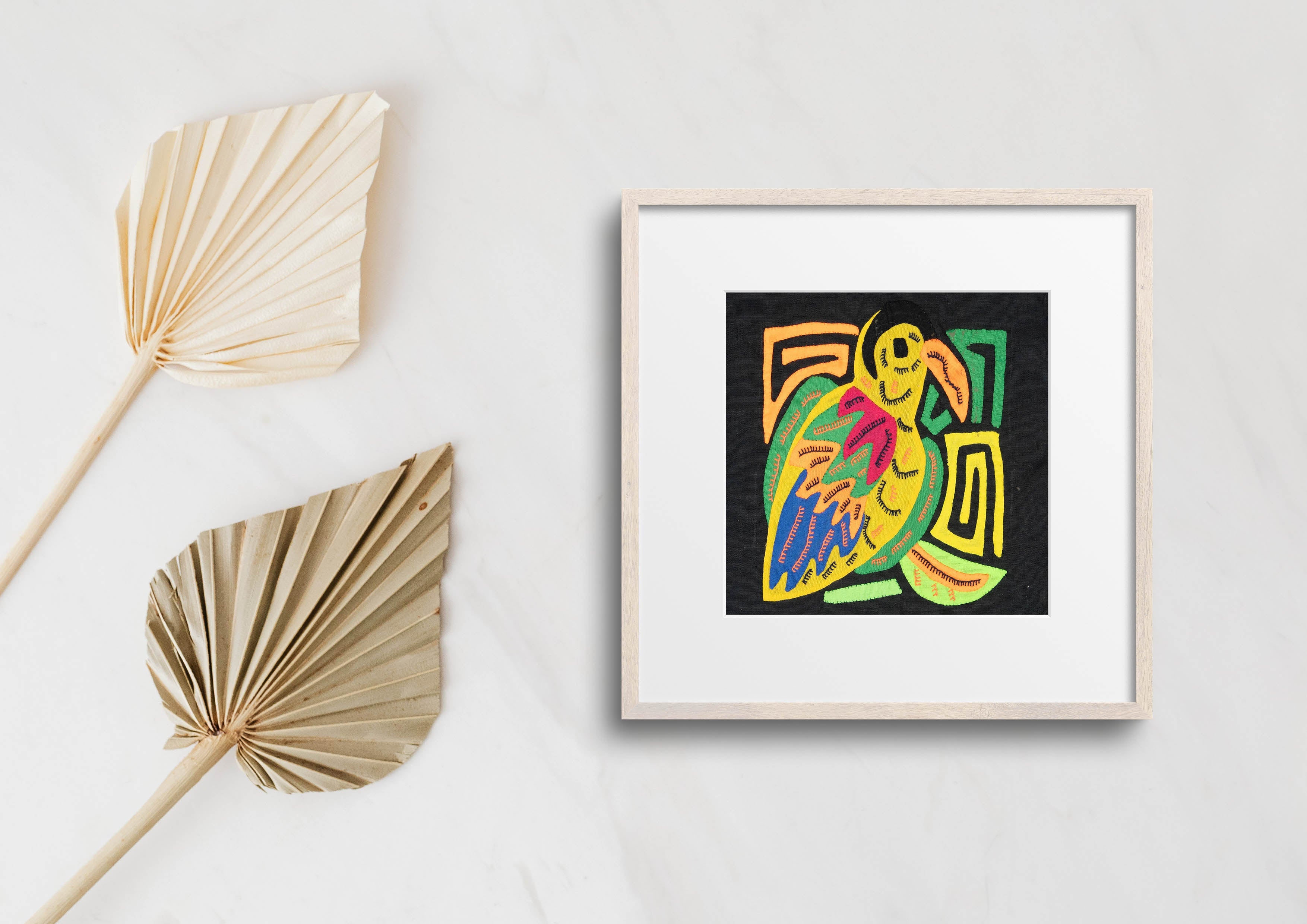 Multicolor Yellow Red And Blue Bird Molita