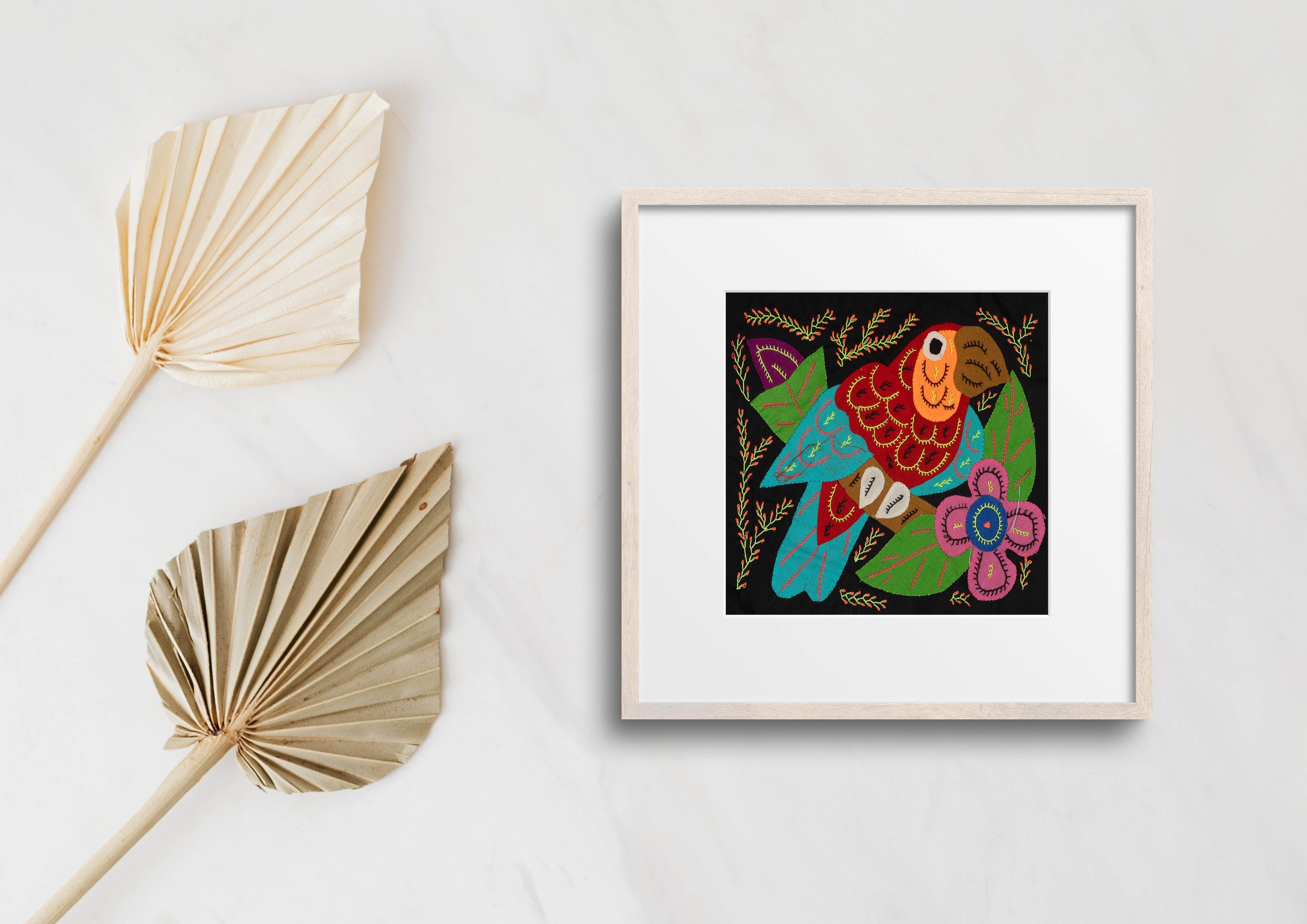 Multi-Color Parrot Bird Blue And Red Molita
