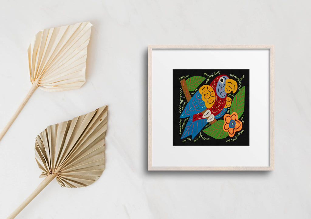 Multi-Color Parrot Bird Blue And Red Molita