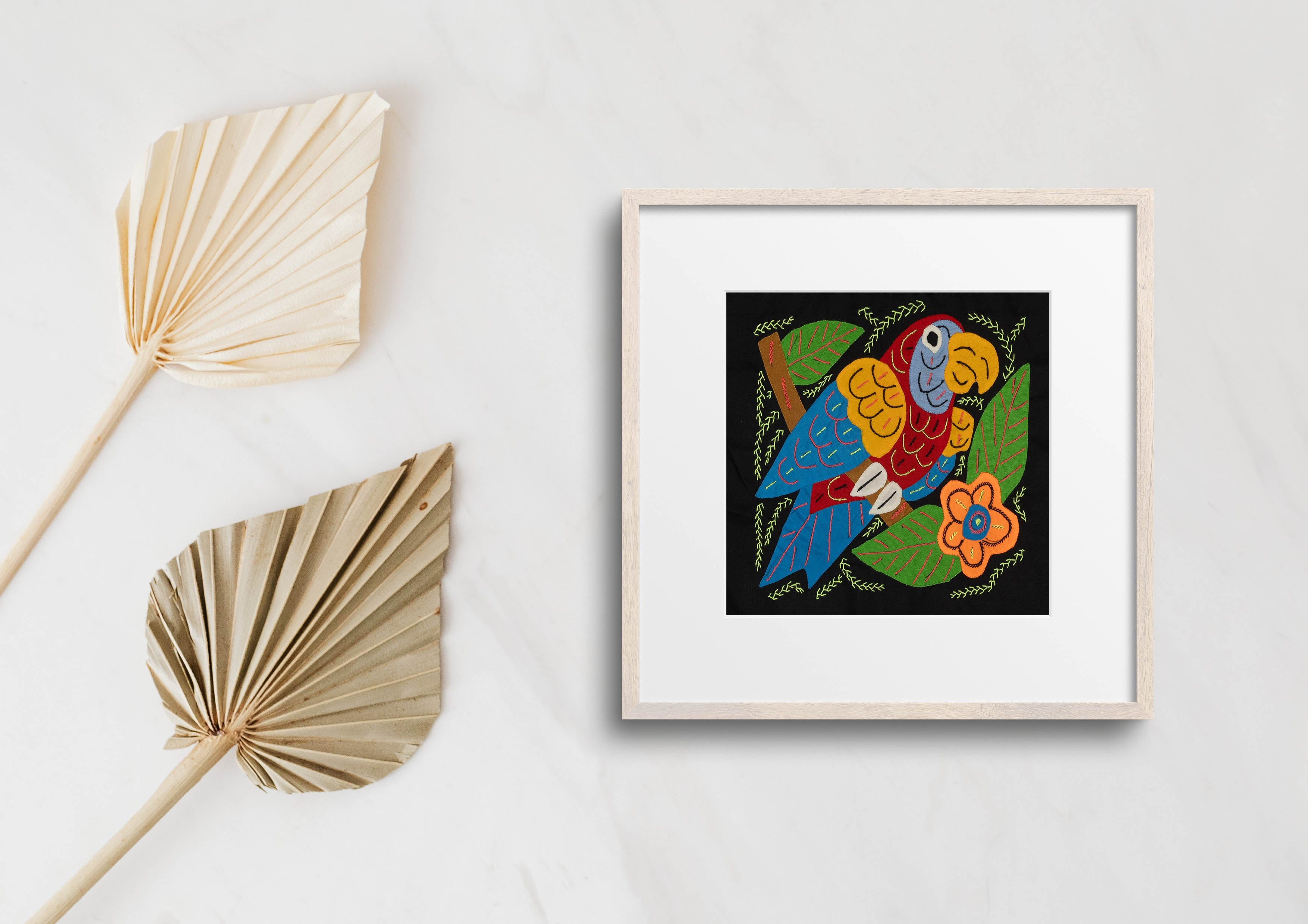 Multi-Color Parrot Bird Blue And Red Molita