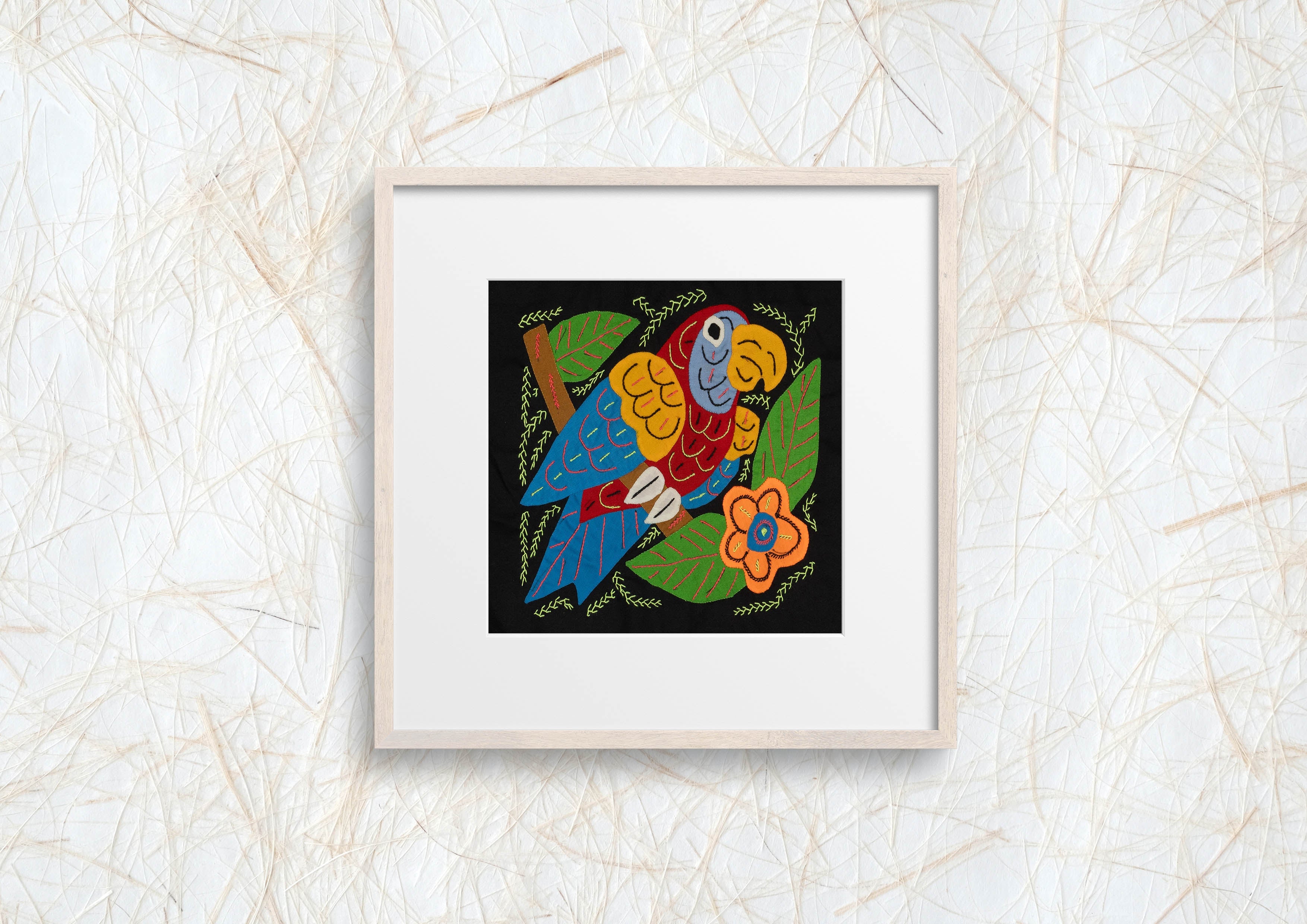 Multi-Color Parrot Bird Blue And Red Molita